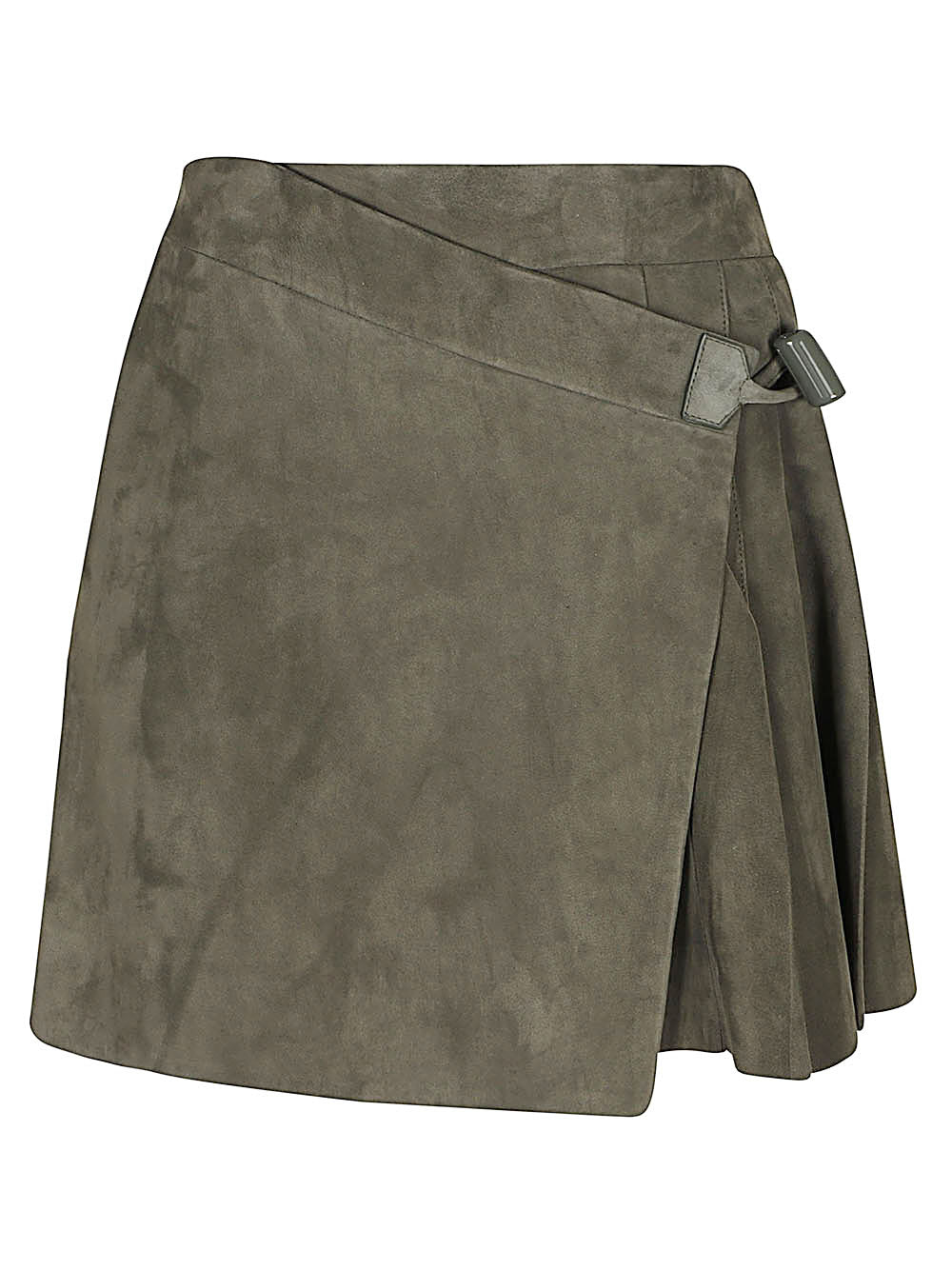 Loewe Women Suede Mini Skirt