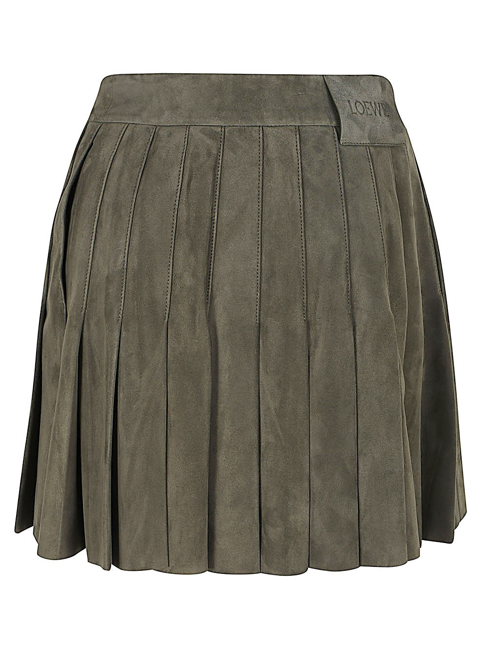 Loewe Women Suede Mini Skirt
