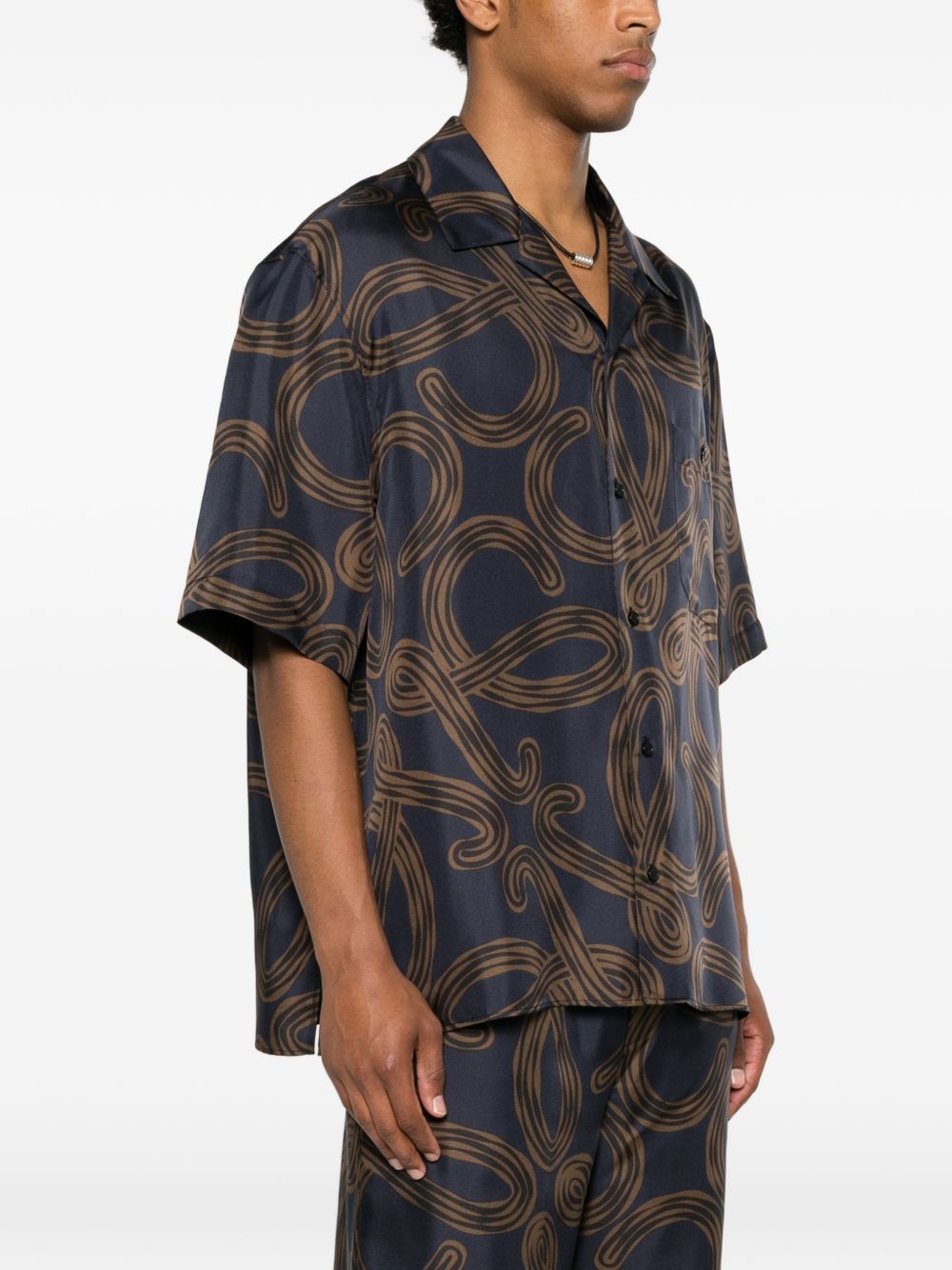 Loewe Paula's Ibiza Men Printed Silk Shirt
