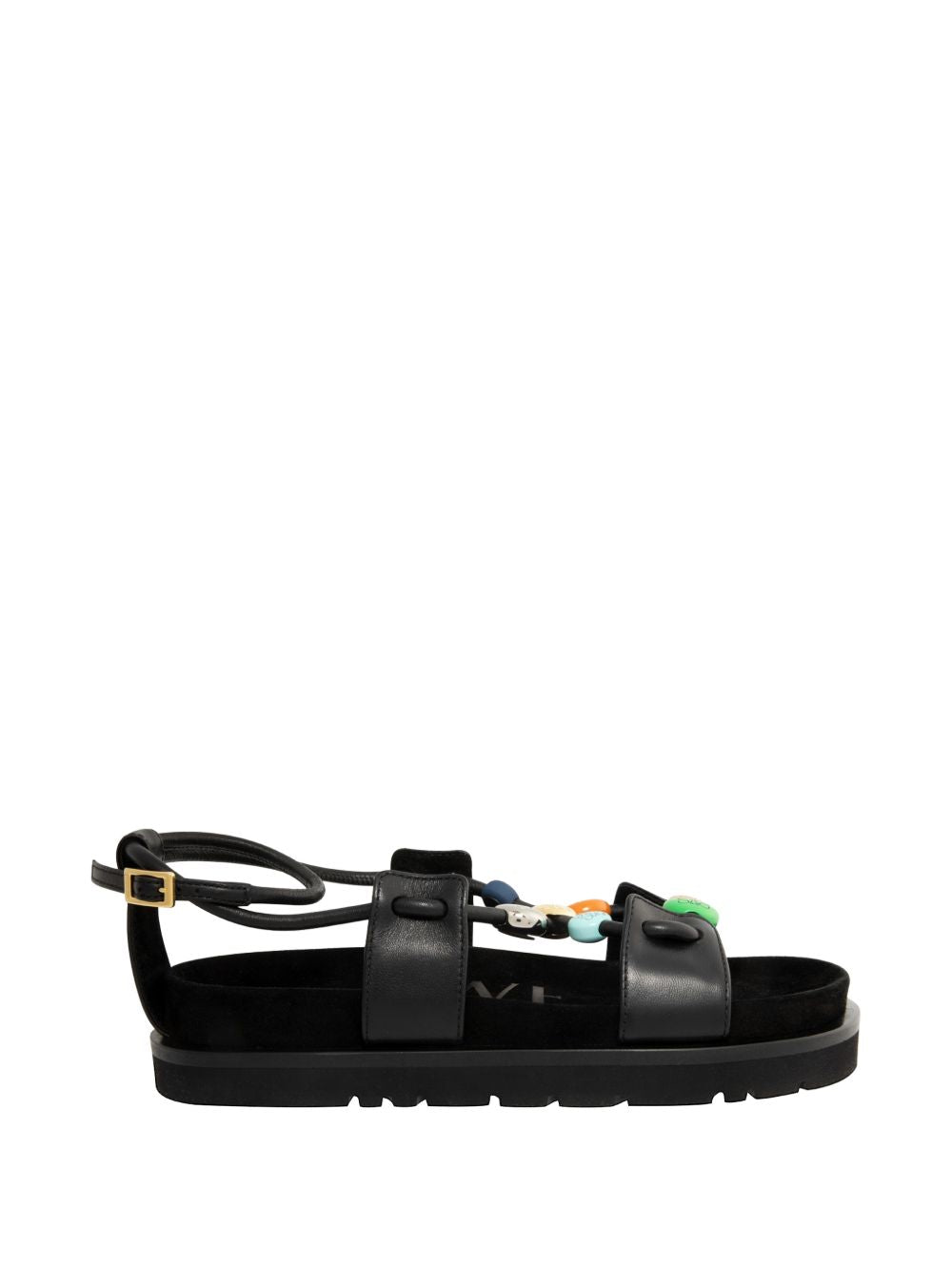 Loewe Paula's Ibiza Women Pebble Fussbett  Leather Sandals