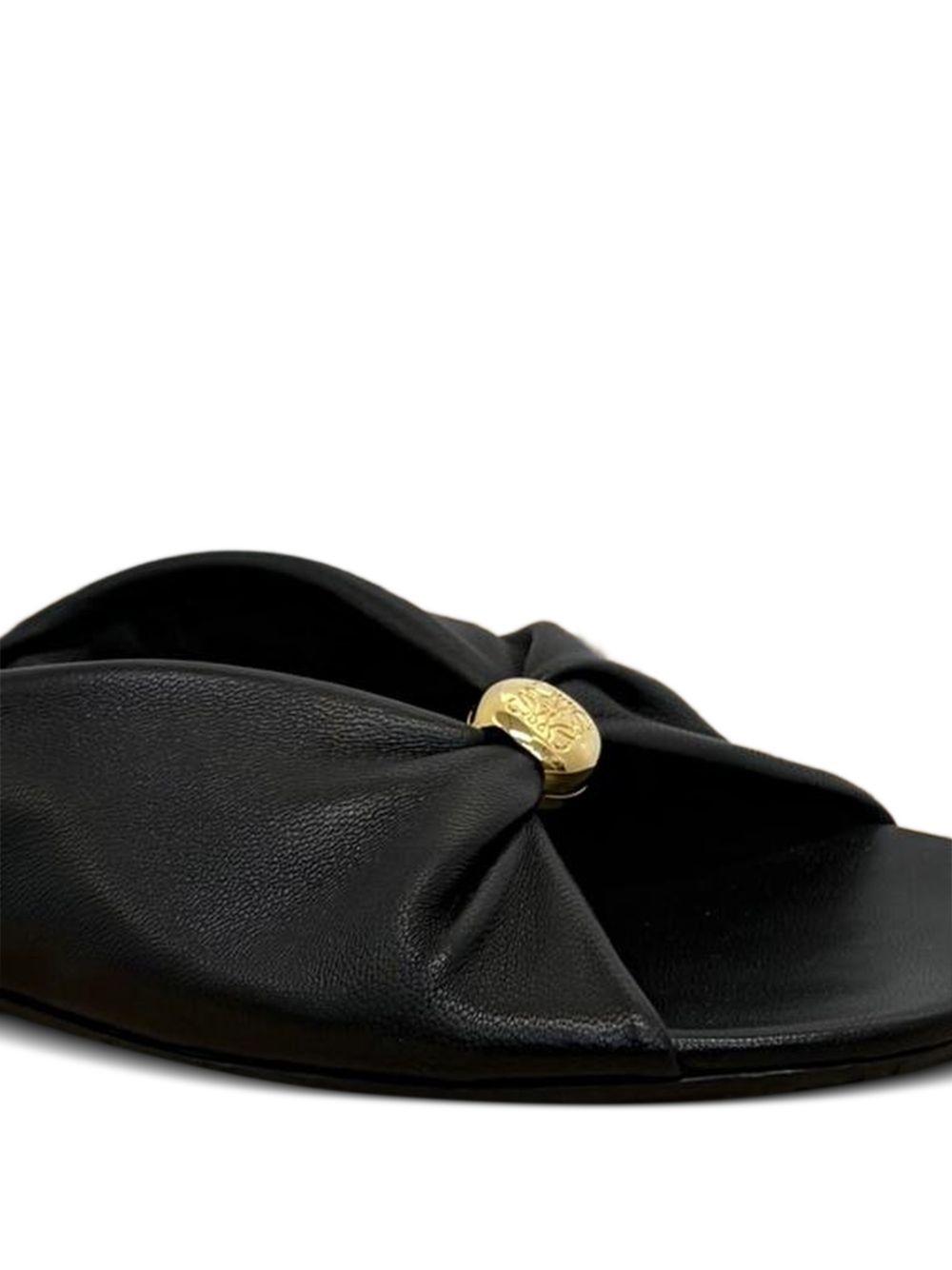 Loewe Paula's Ibiza Women Pebble Leather Slide Sandals