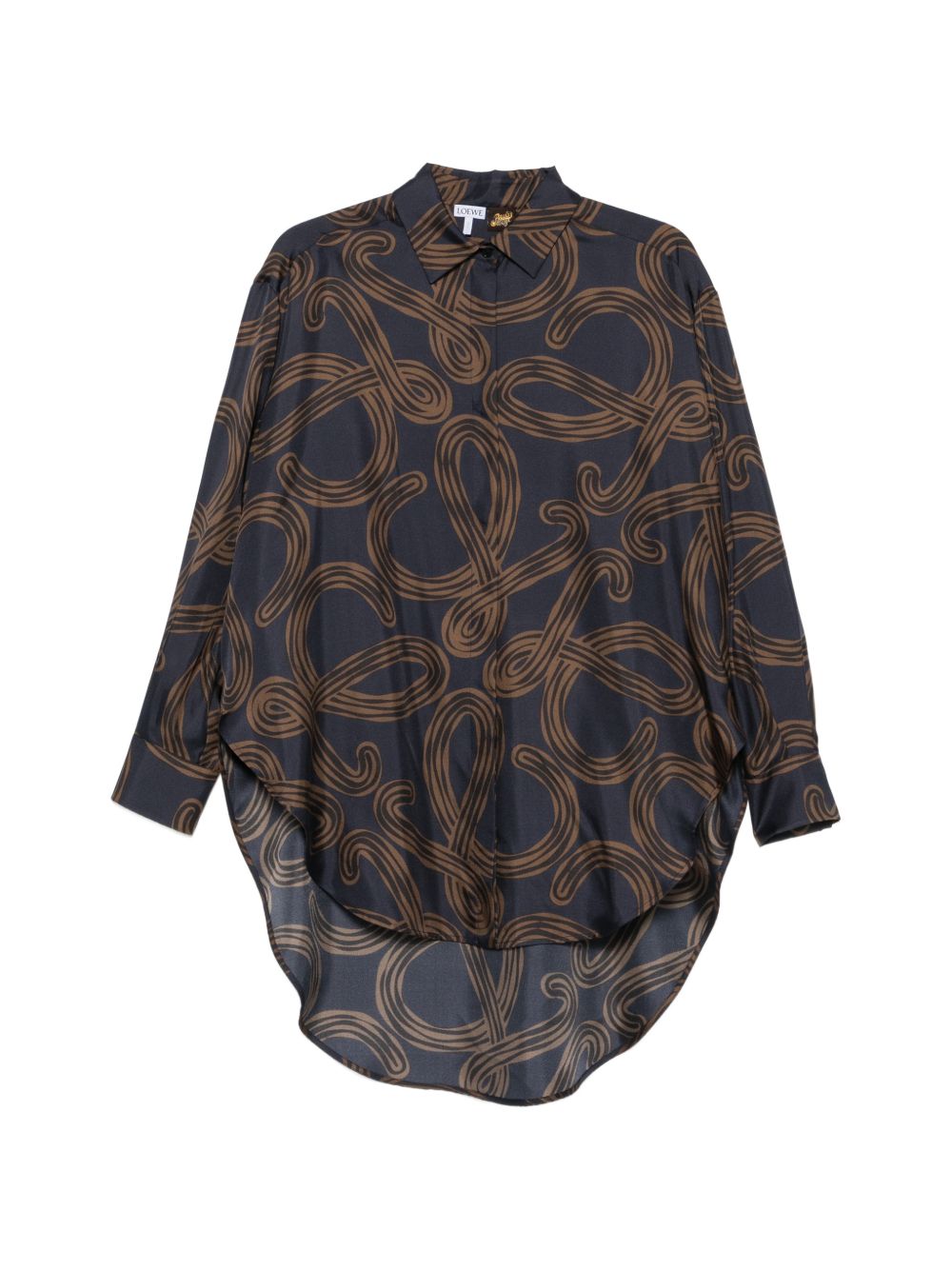 Loewe Paula's Ibiza Women Printed Silk Shirt
