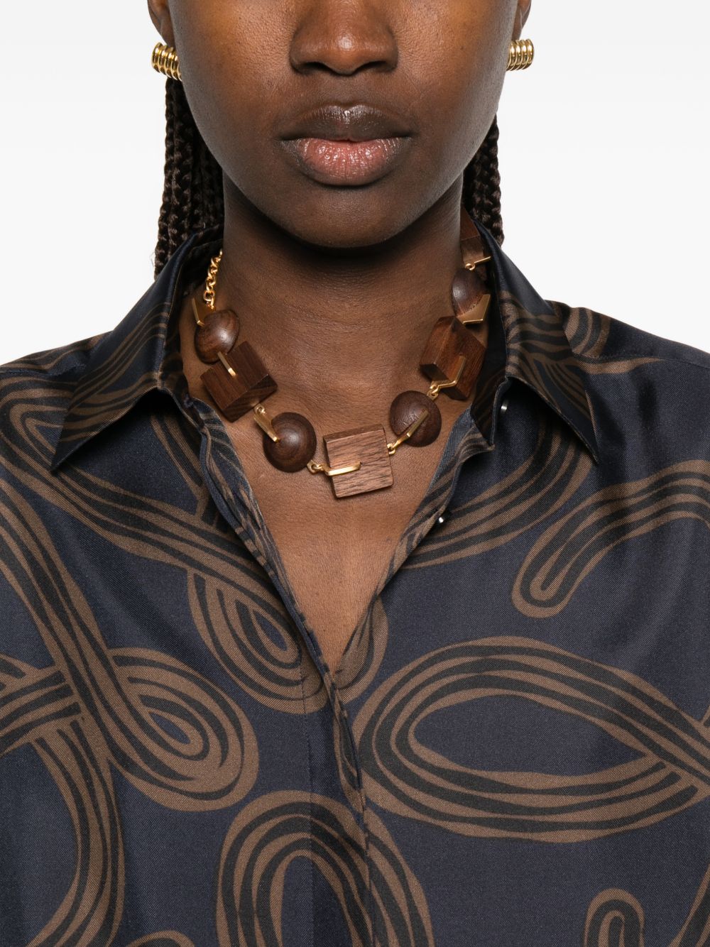 Loewe Paula's Ibiza Women Printed Silk Shirt