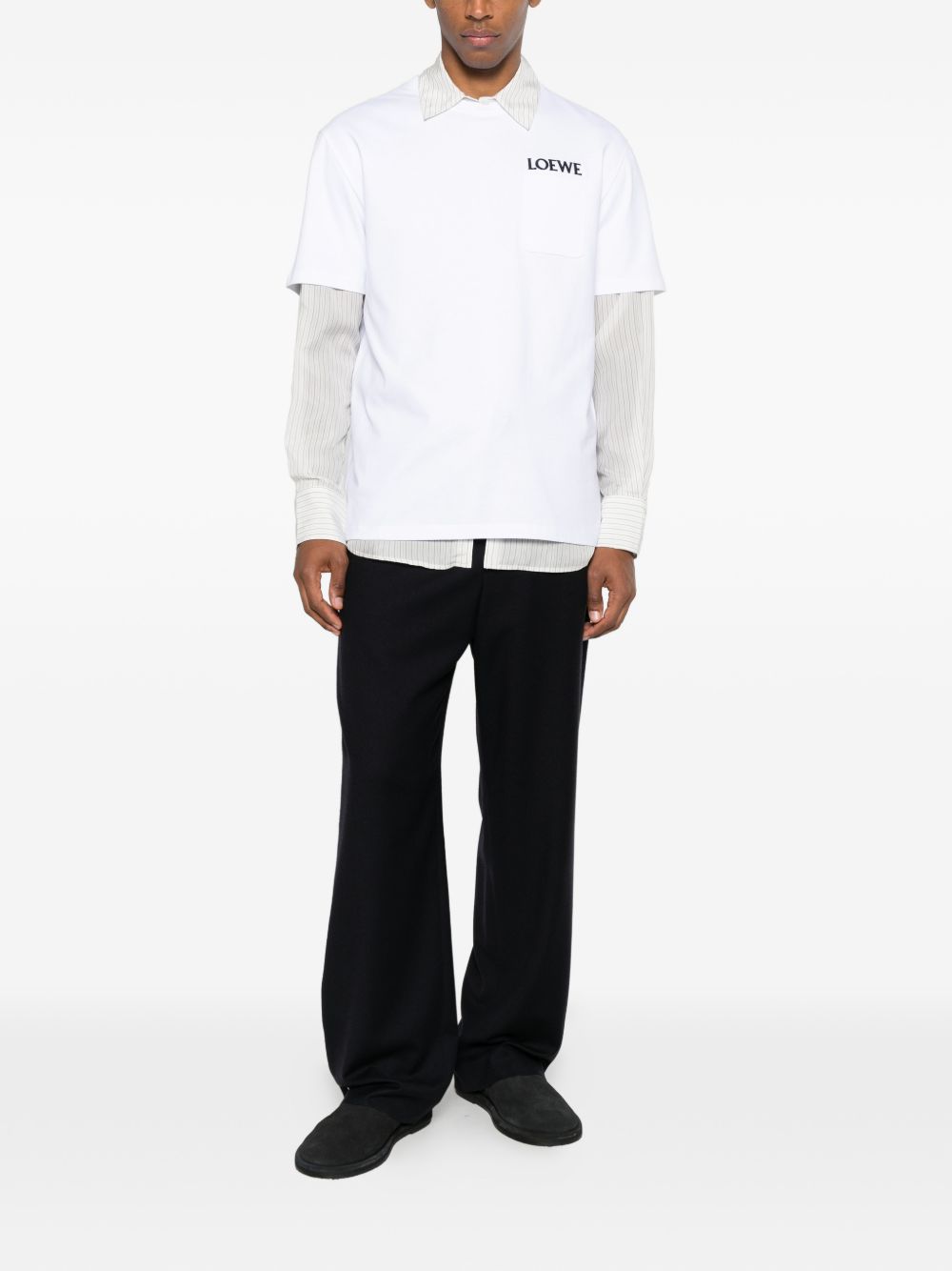Loewe Men Wool Drawstring Trousers