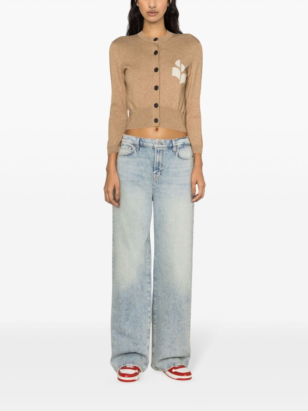 Marant Etoile Women Newton Cotton And Wool Cardigan
