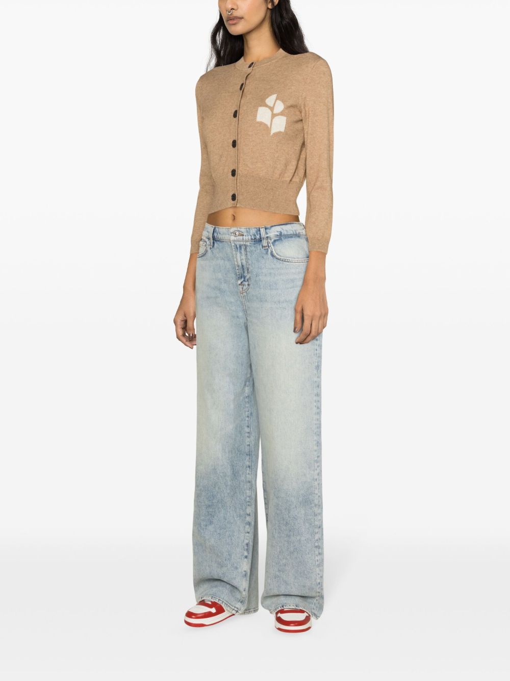 Marant Etoile Women Newton Cotton And Wool Cardigan