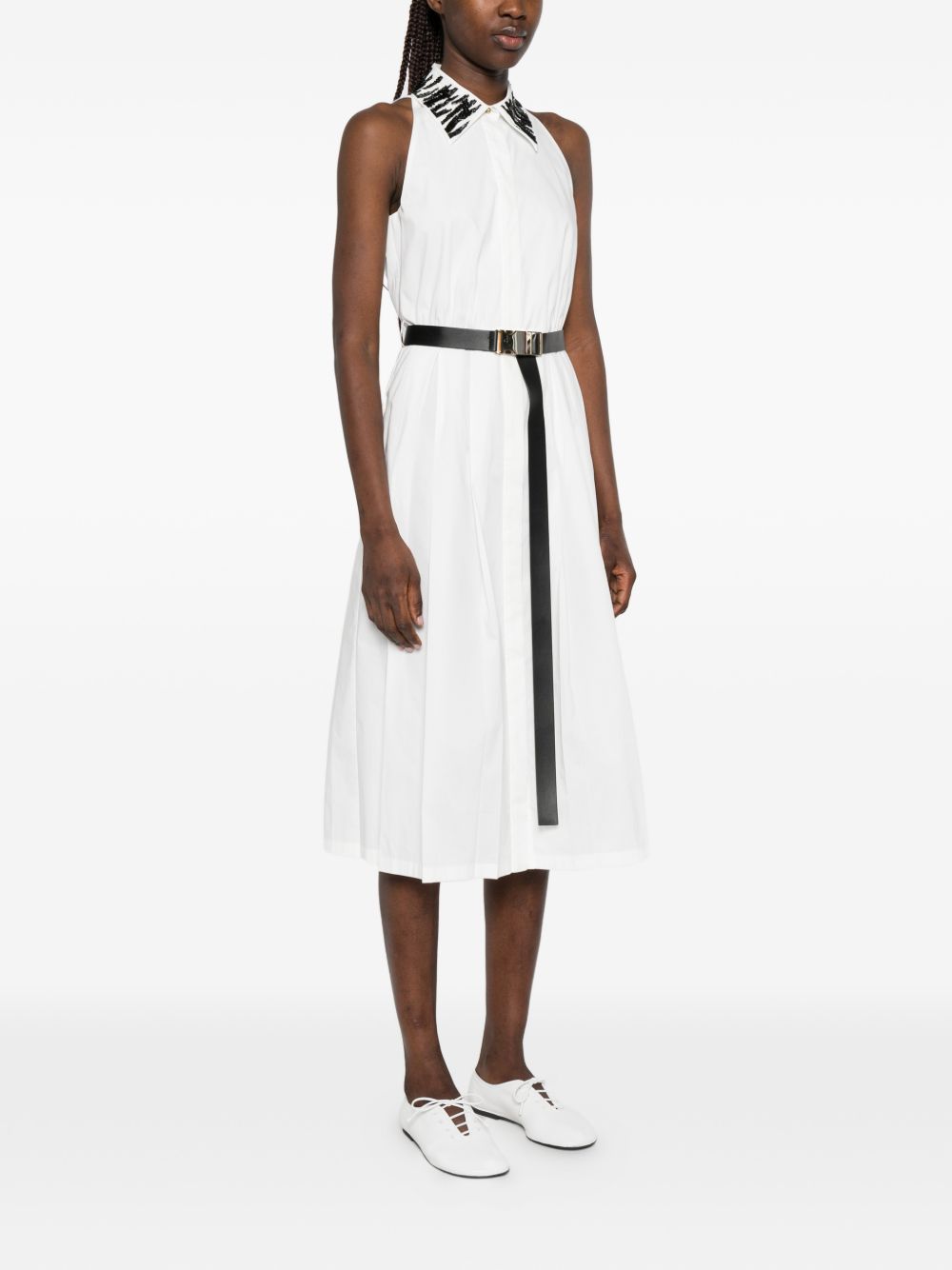 Max Mara Women Cotton Blend Midi Dress