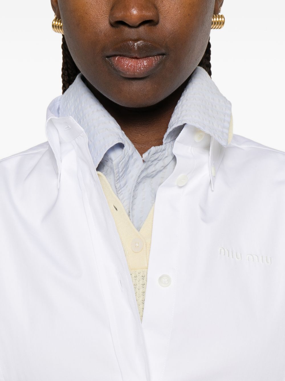 Miu Miu Women Cotton Shirt