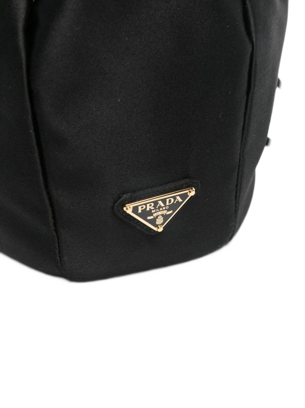 Prada Women Satin Mini Bucket Bag