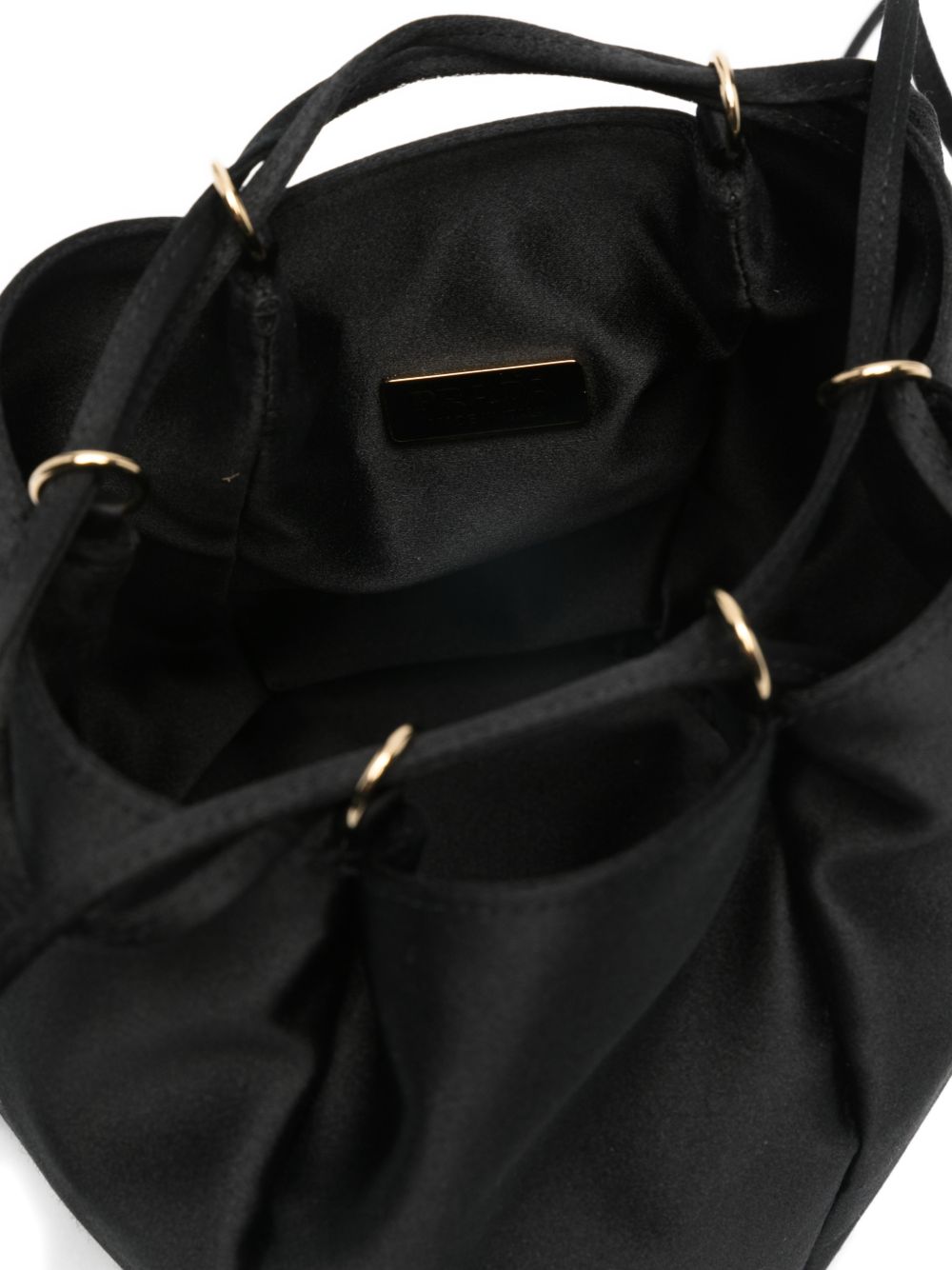 Prada Women Satin Mini Bucket Bag