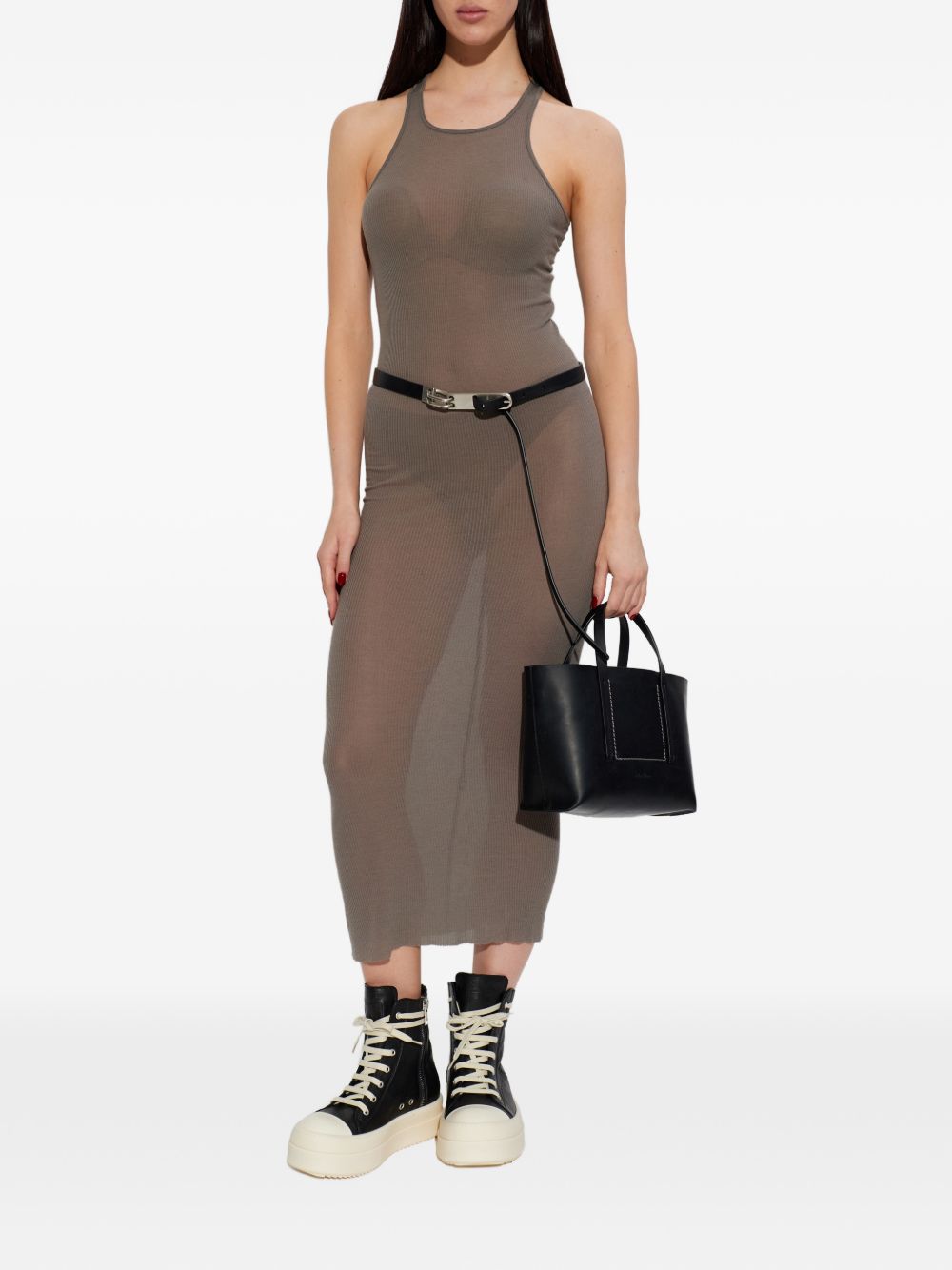 Rick Owens Women Ribbed Midi Dress