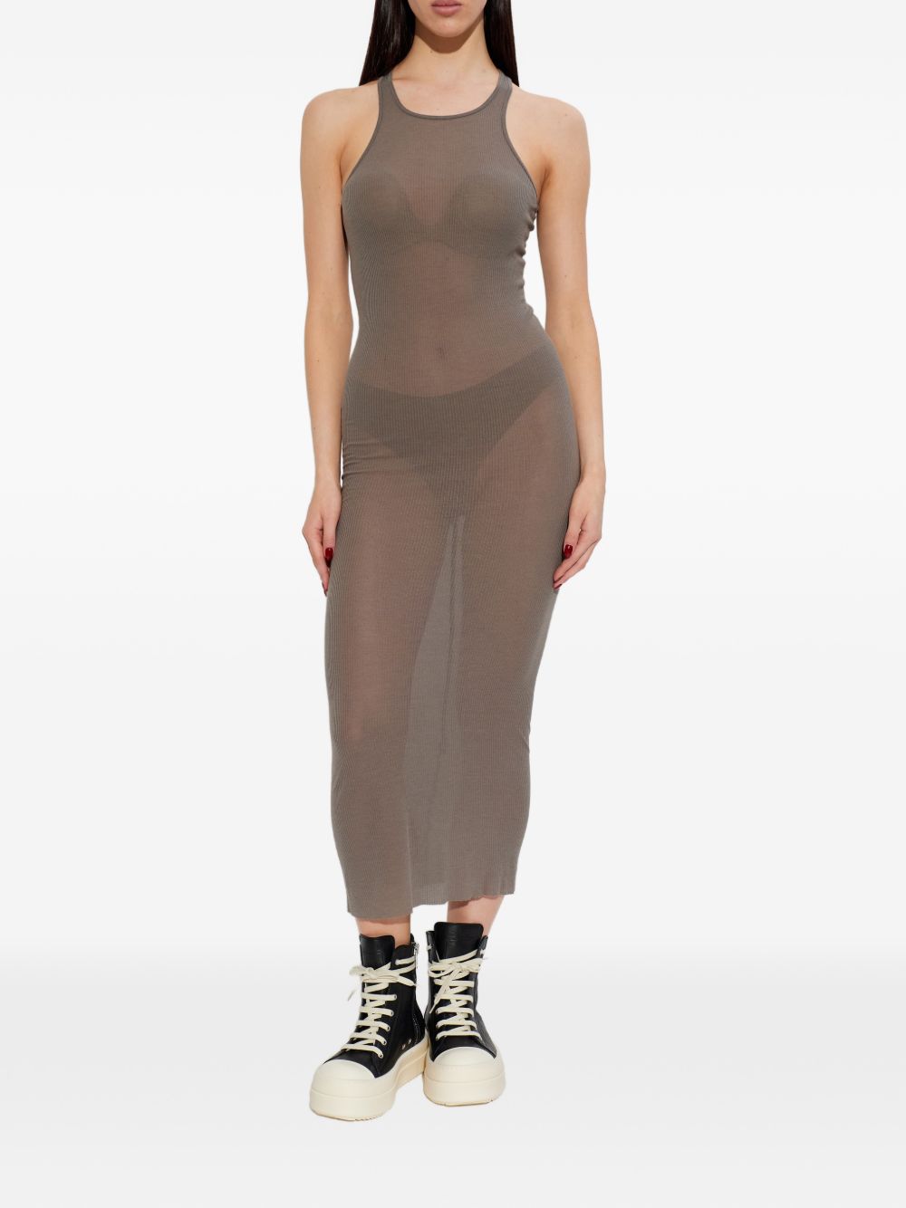 Rick Owens Women Ribbed Midi Dress