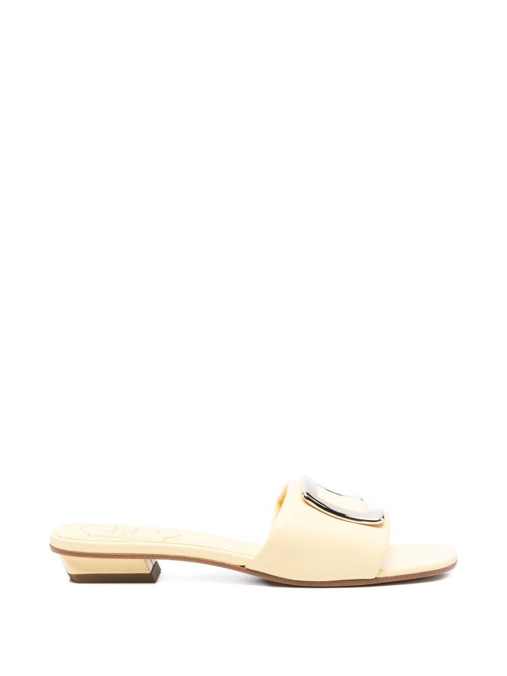 Roger Vivier Women Leather Flat Sandals