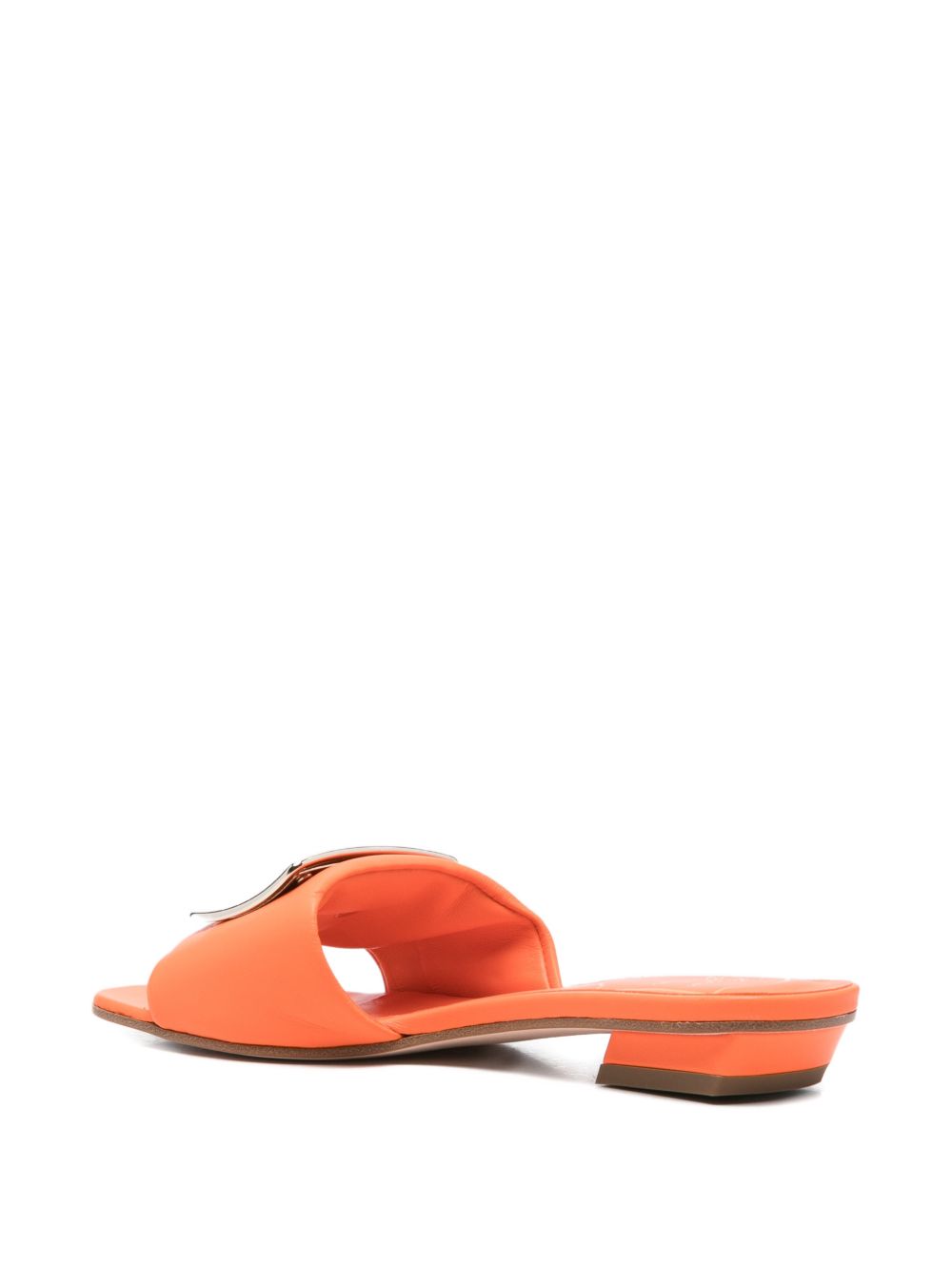 Roger Vivier Women Leather Flat Sandals