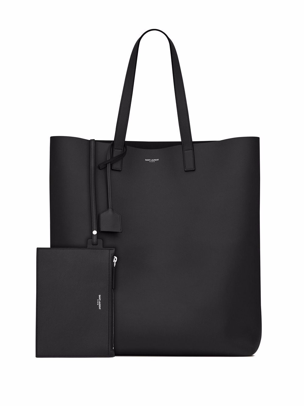 Saint Laurent Men Bold Leather Tote Bag