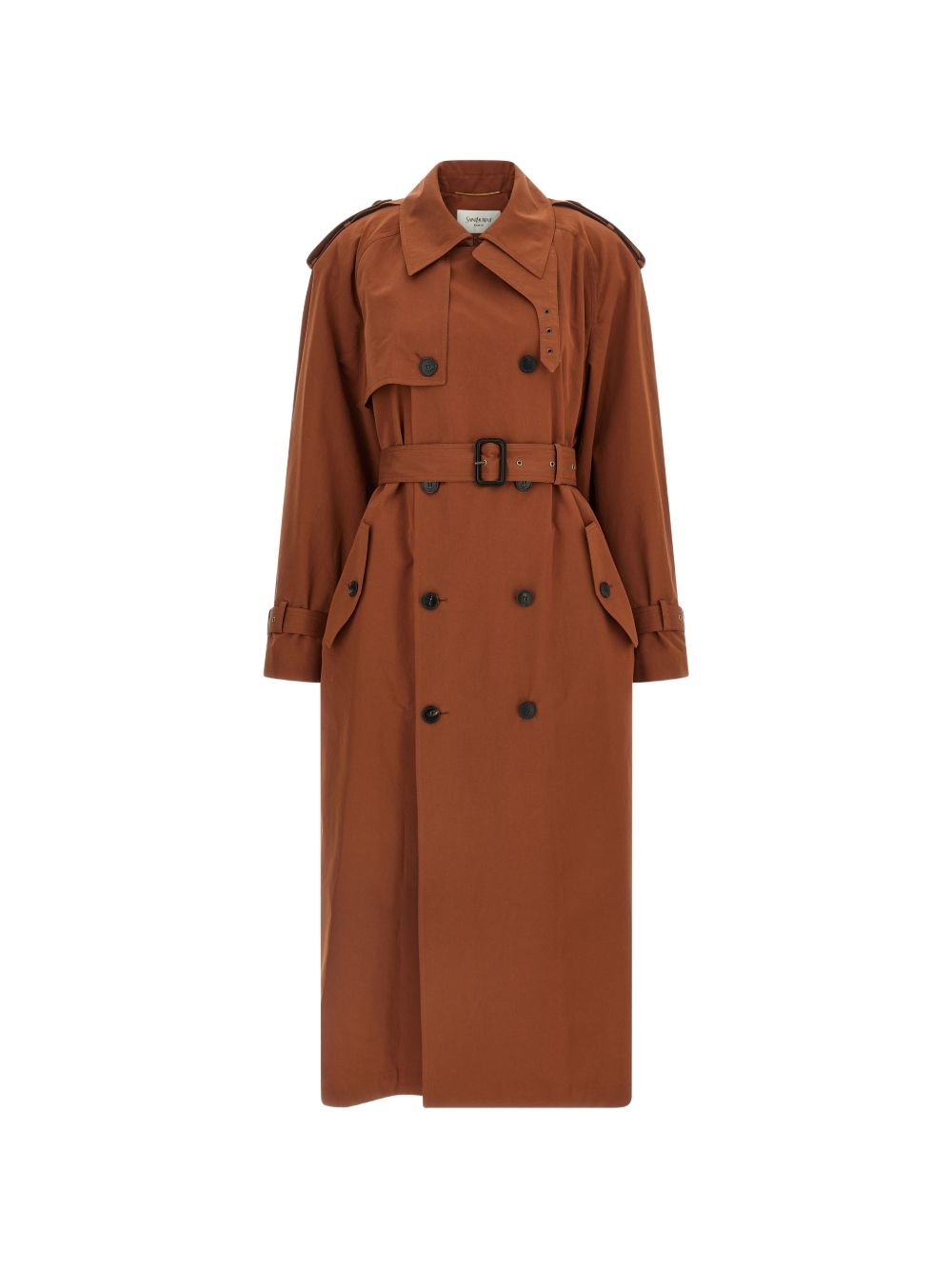 Saint Laurent Women Cotton And Silk Trench Coat