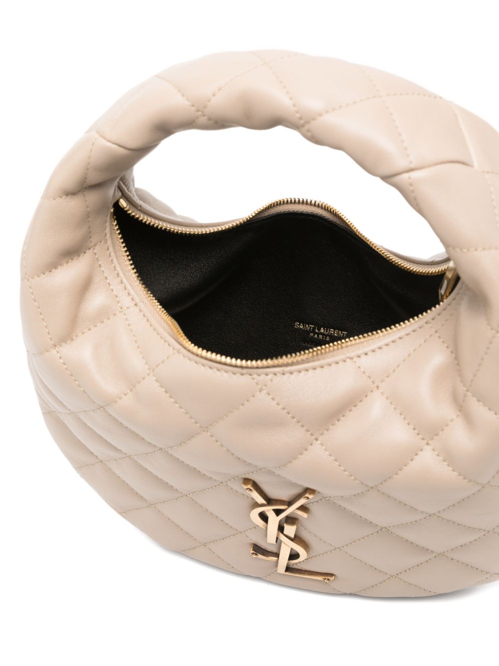 Saint Laurent Women Icarino Leather Hobo Bag