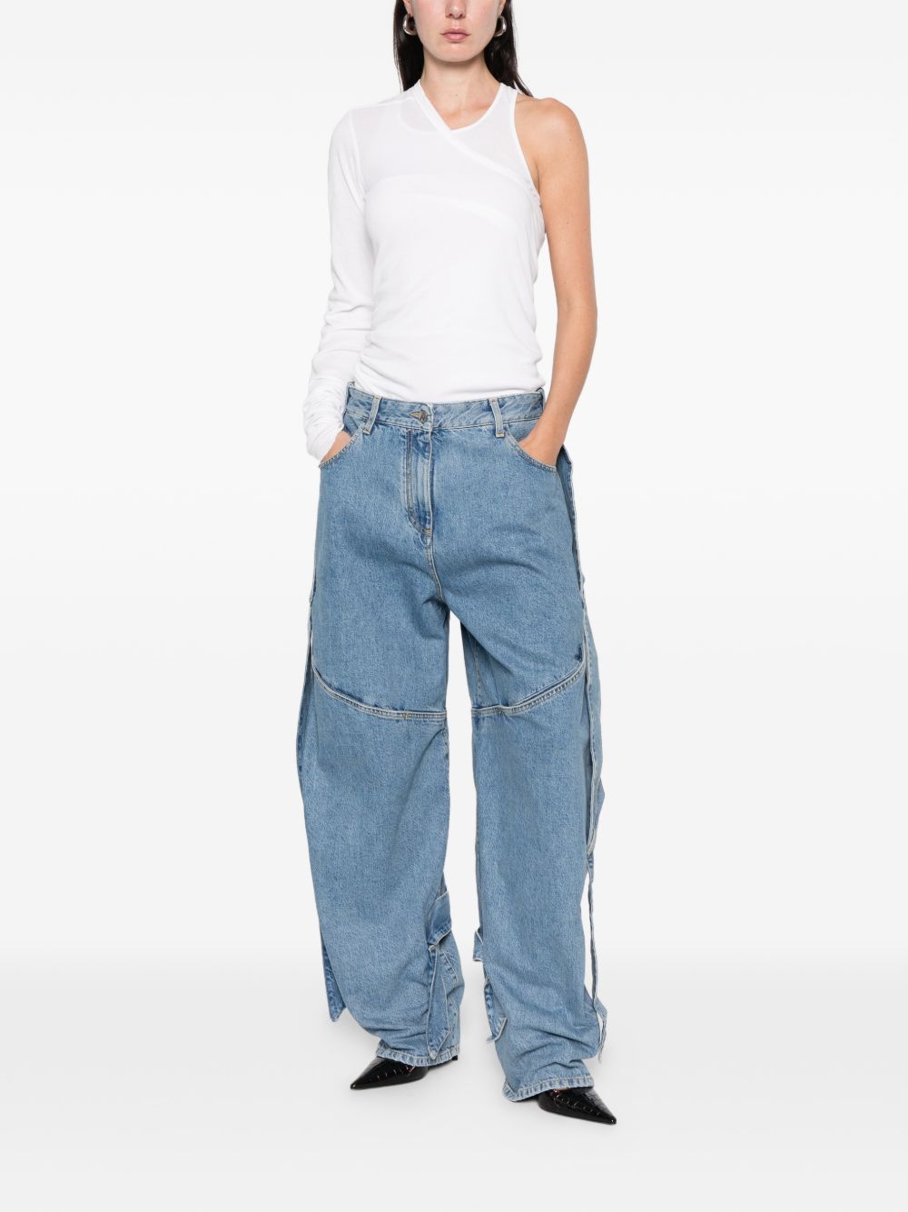 The Attico Women Denim Cotton Jeans