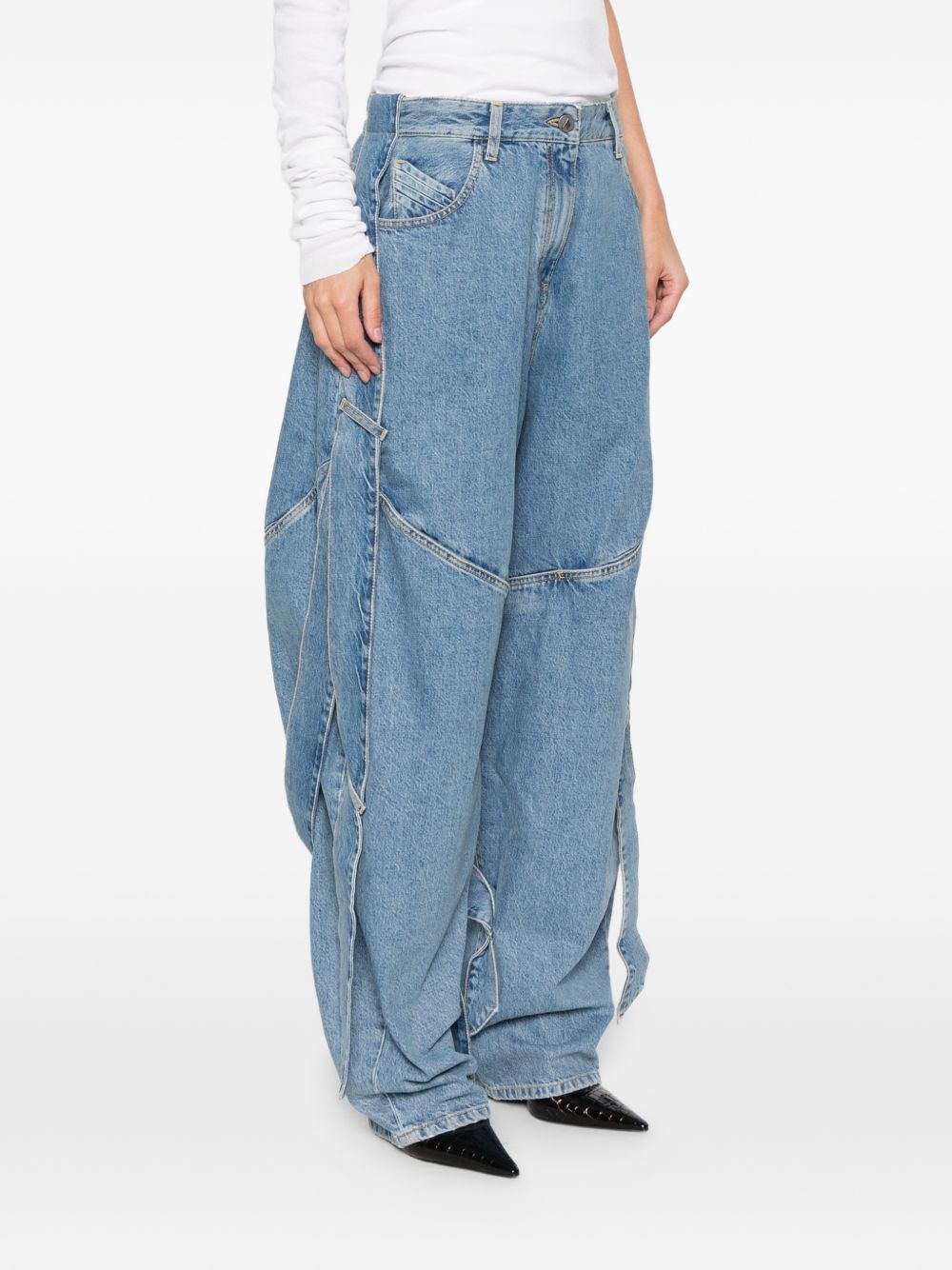 The Attico Women Denim Cotton Jeans