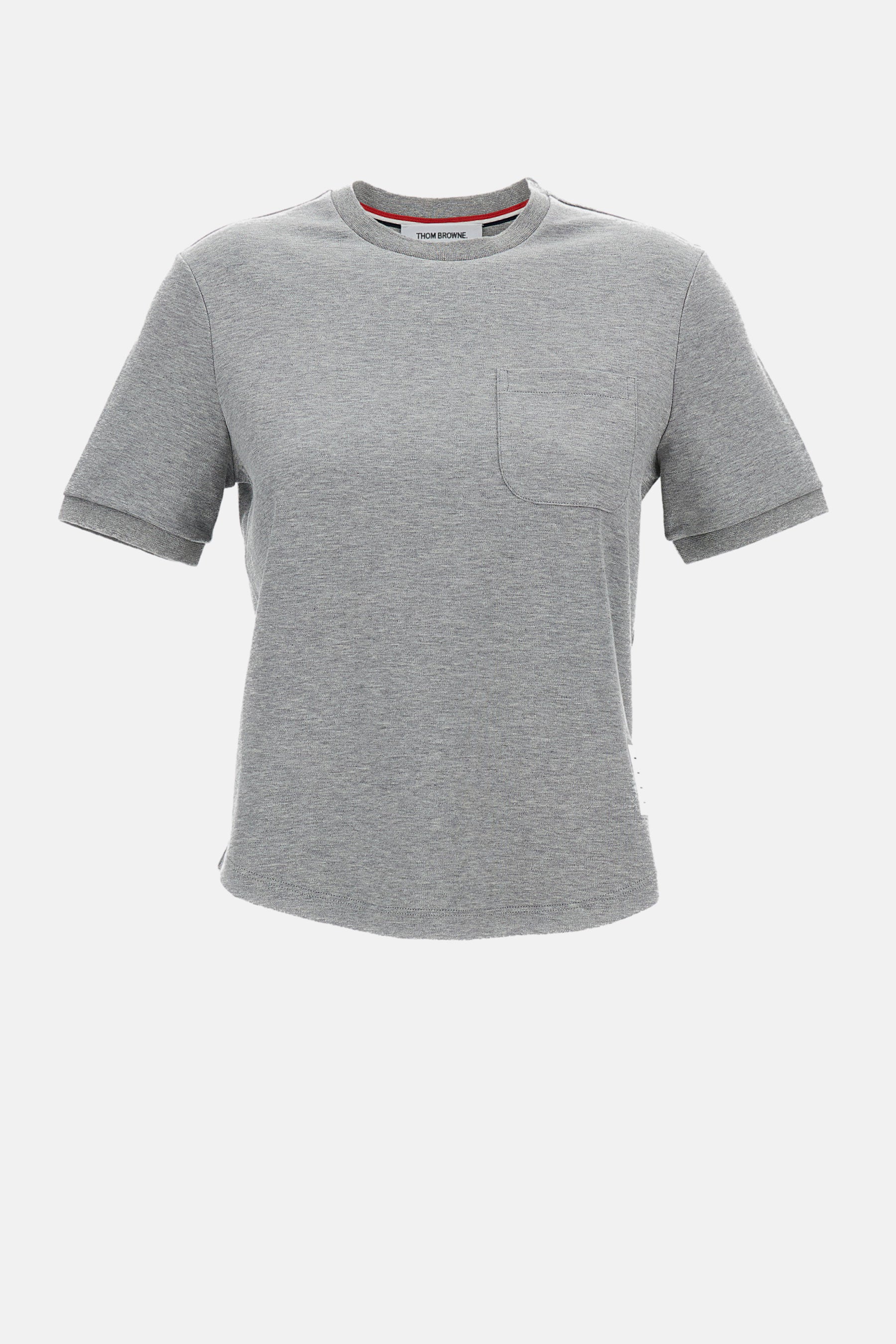 Thom Browne Women Cotton Milano Pocket Tee