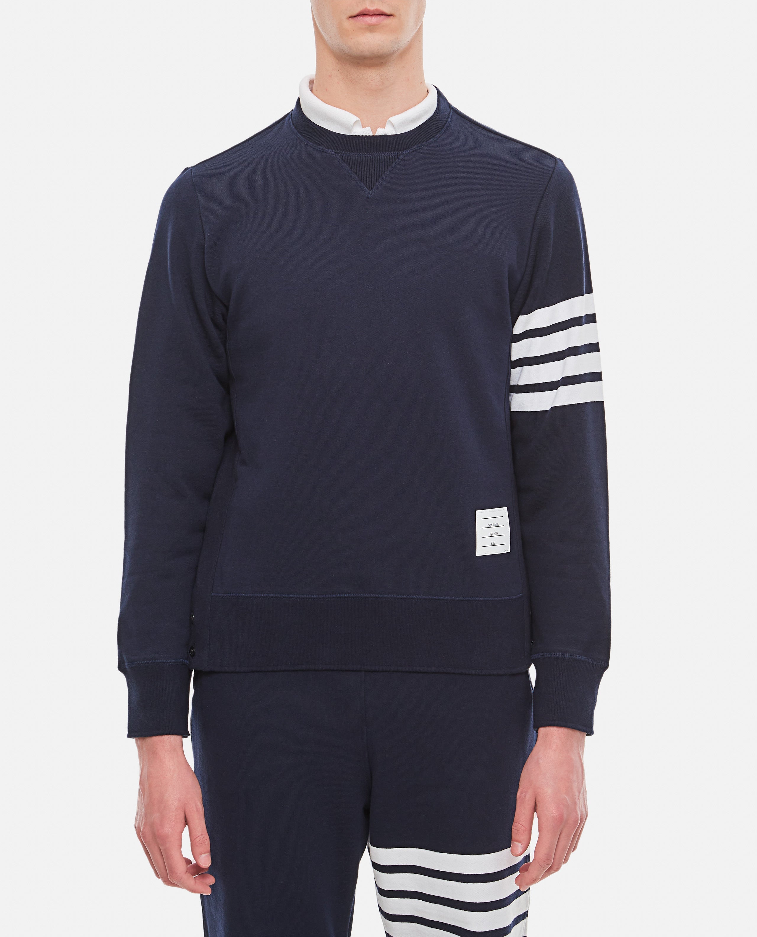 Thom Browne Men Classic Sweatshirt In Classic Loopback 4 Bar