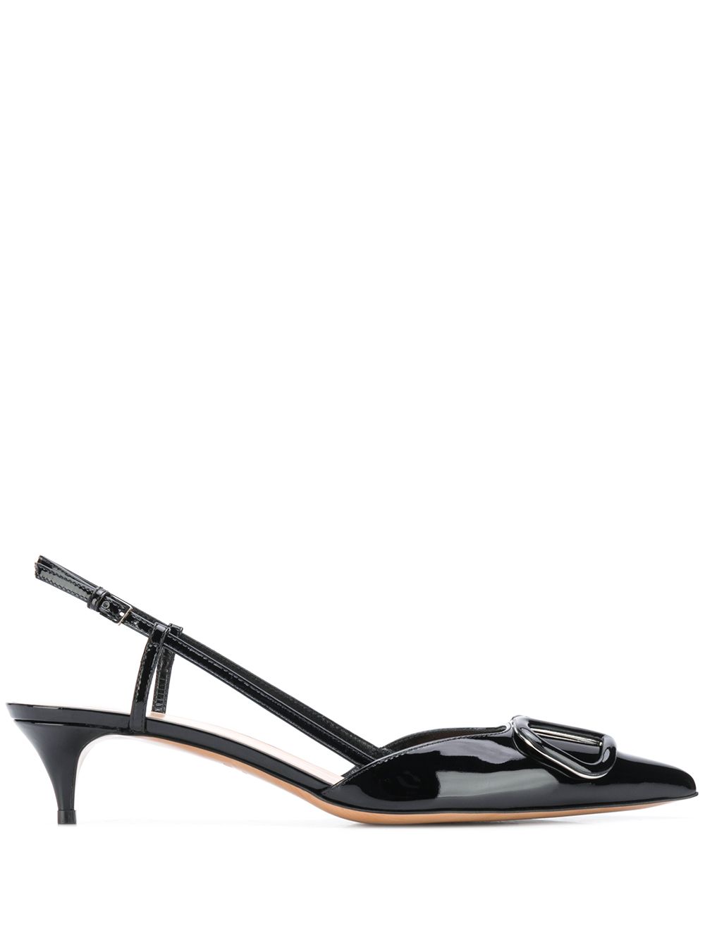Valentino Garavani Women Vlogo Signature Leather Slingback Pumps