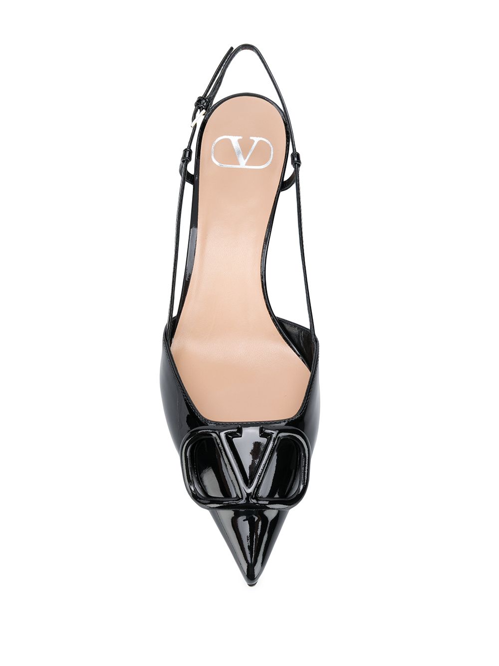 Valentino Garavani Women Vlogo Signature Leather Slingback Pumps