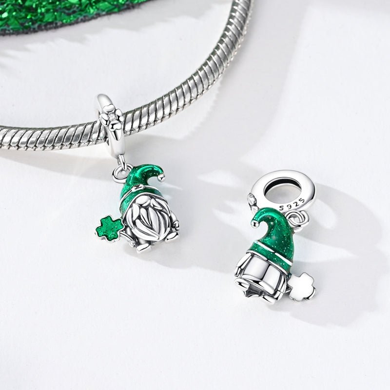 St. Patrick’s Day Gnome with Clover Dangle Charm