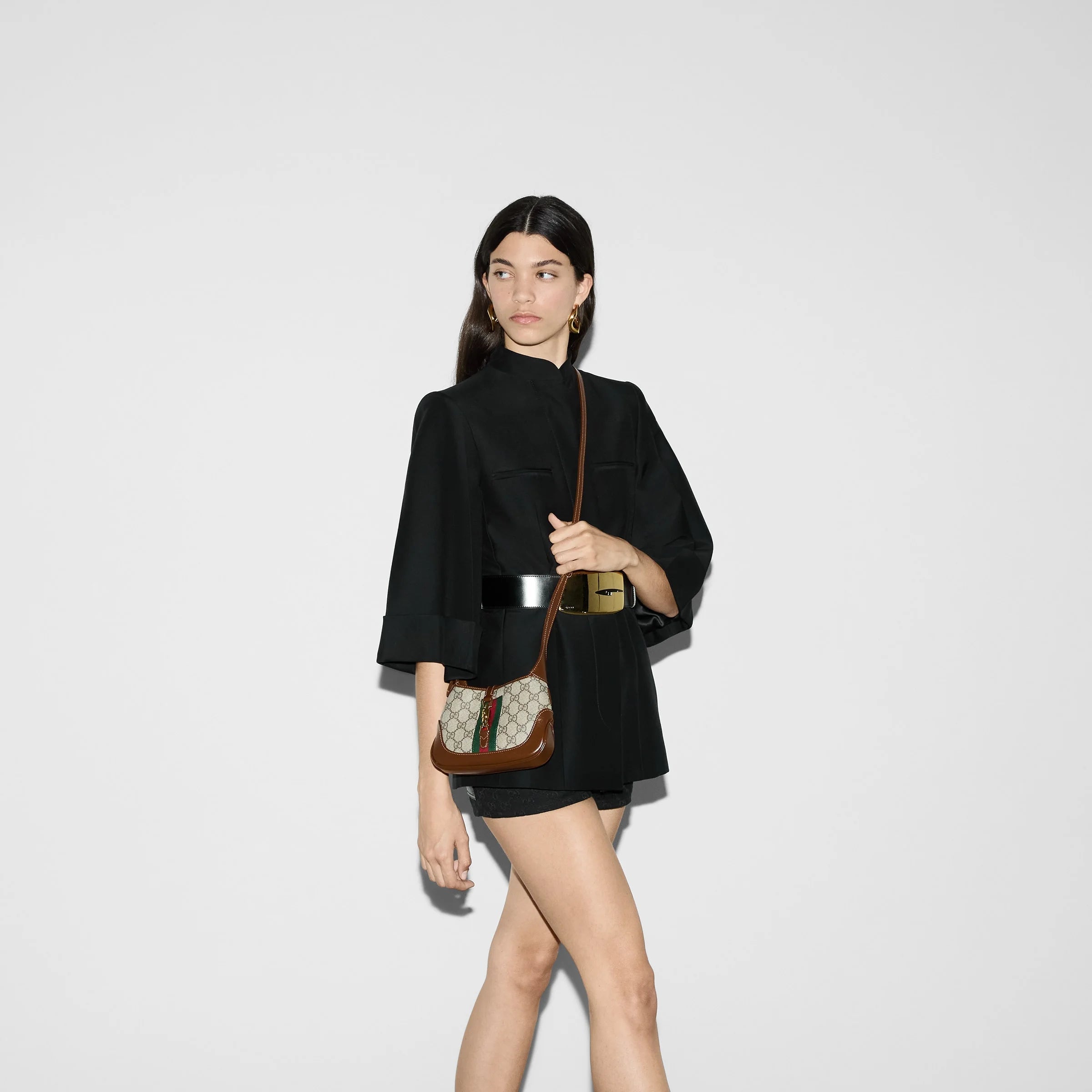 Gucci Women Jackie 1961 Mini Hobo Bag With Shoulder Strap