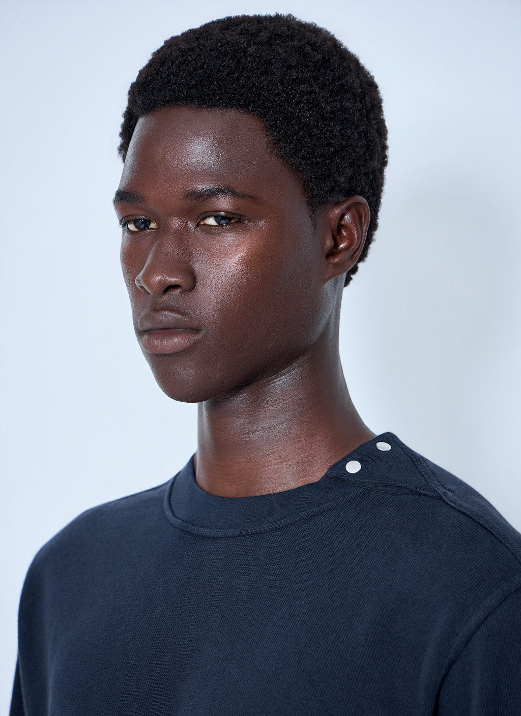 Stone Island Men Crewneck Sweatshirt With Sleeve Logo Patch