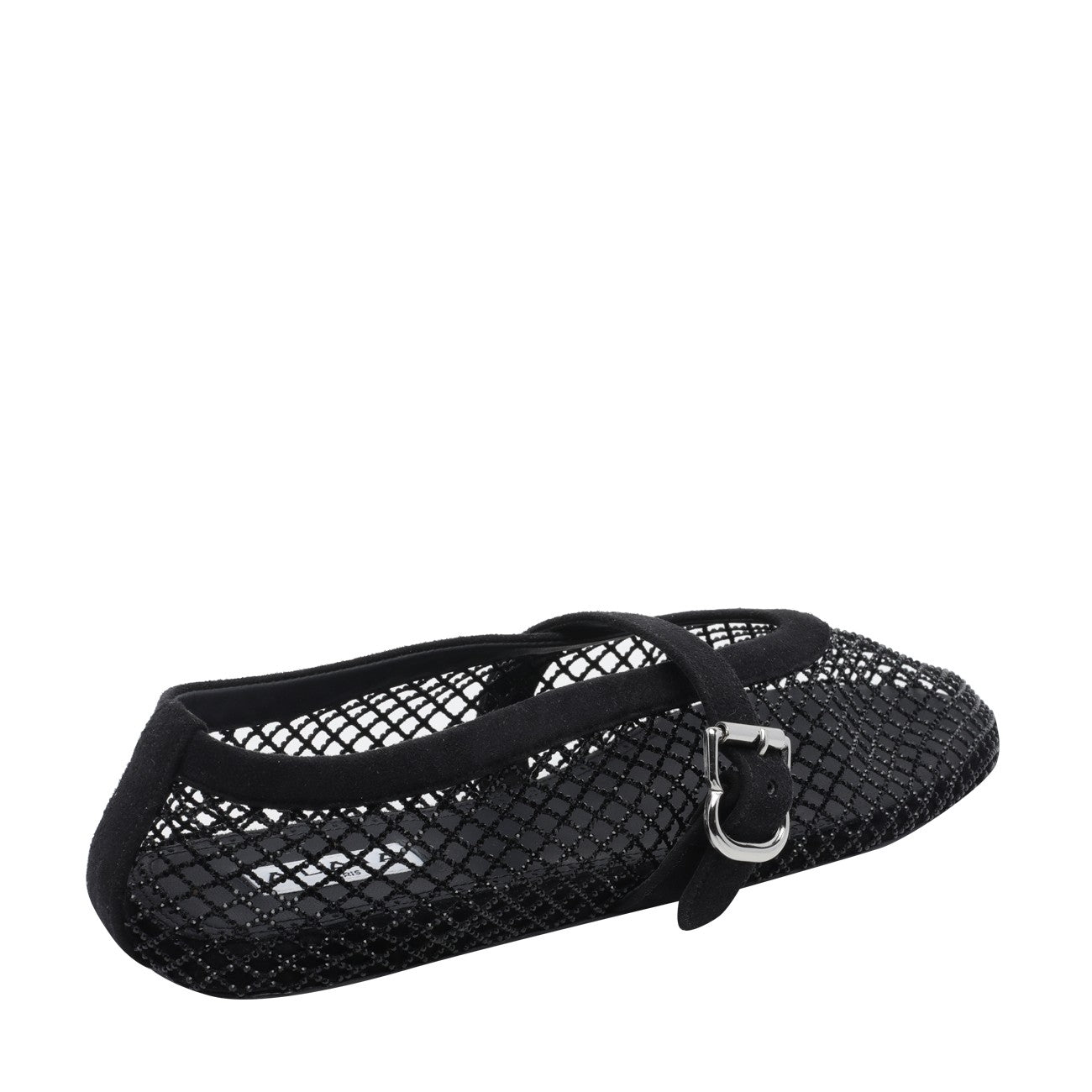 Alaia Women Strass Fishnet Flat Ballets