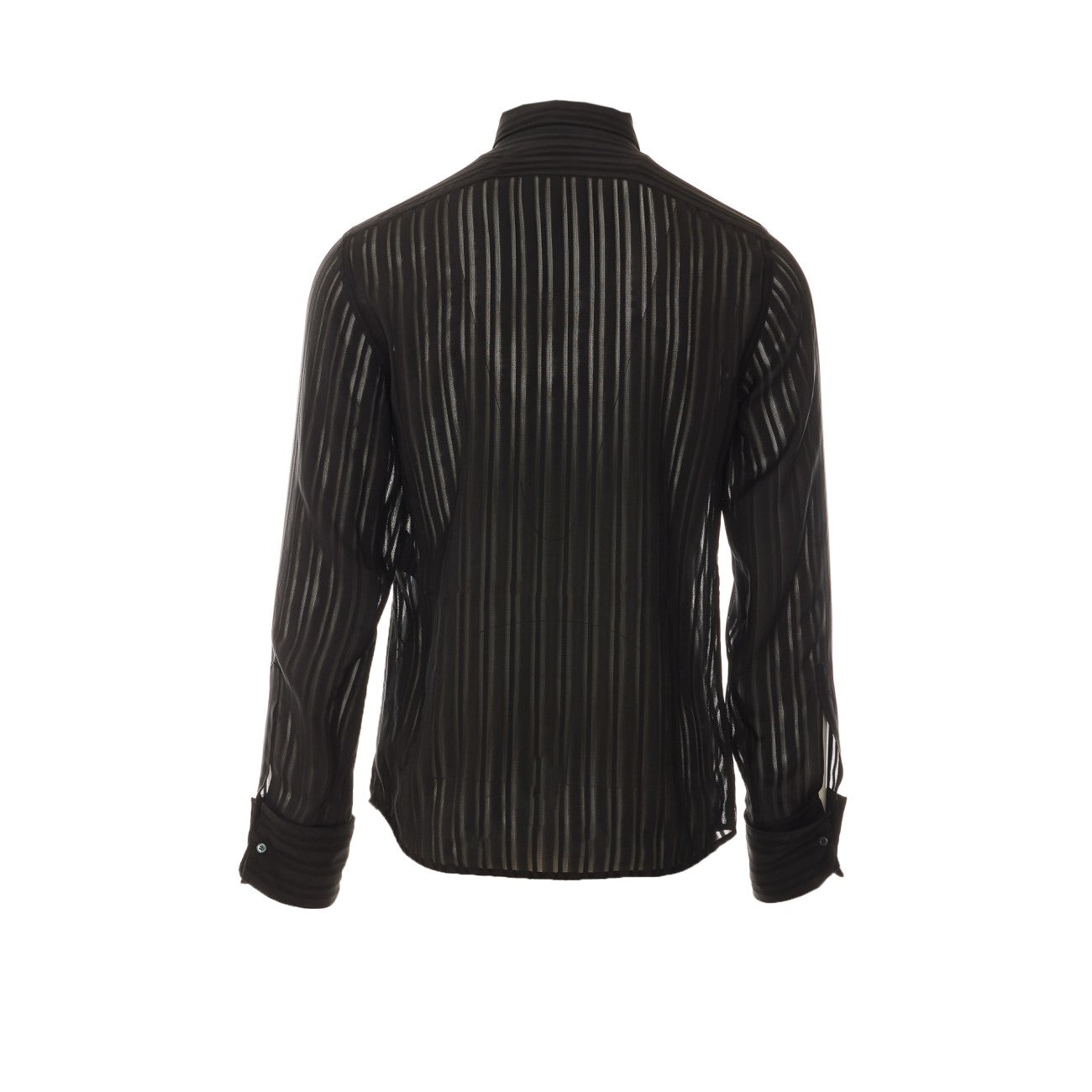 Gucci Men Striped Silk Gauze Shirt