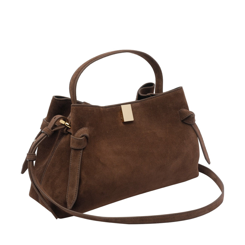 Yuzefi Women Suede Gyoza Handbag