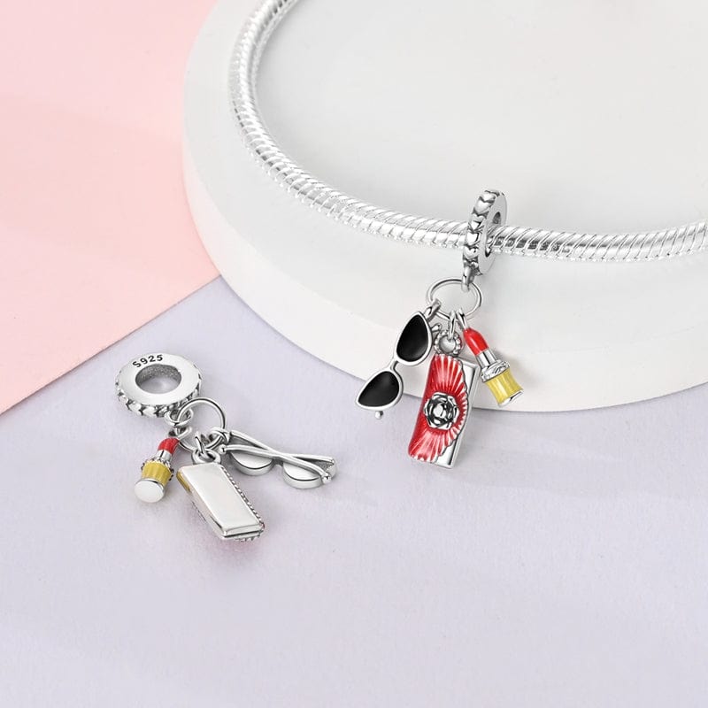 Sunglasses, Lipstick & Handbag Charm