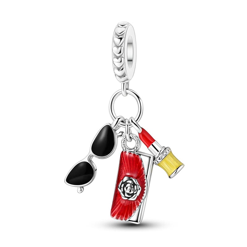 Sunglasses, Lipstick & Handbag Charm