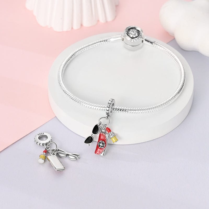 Sunglasses, Lipstick & Handbag Charm