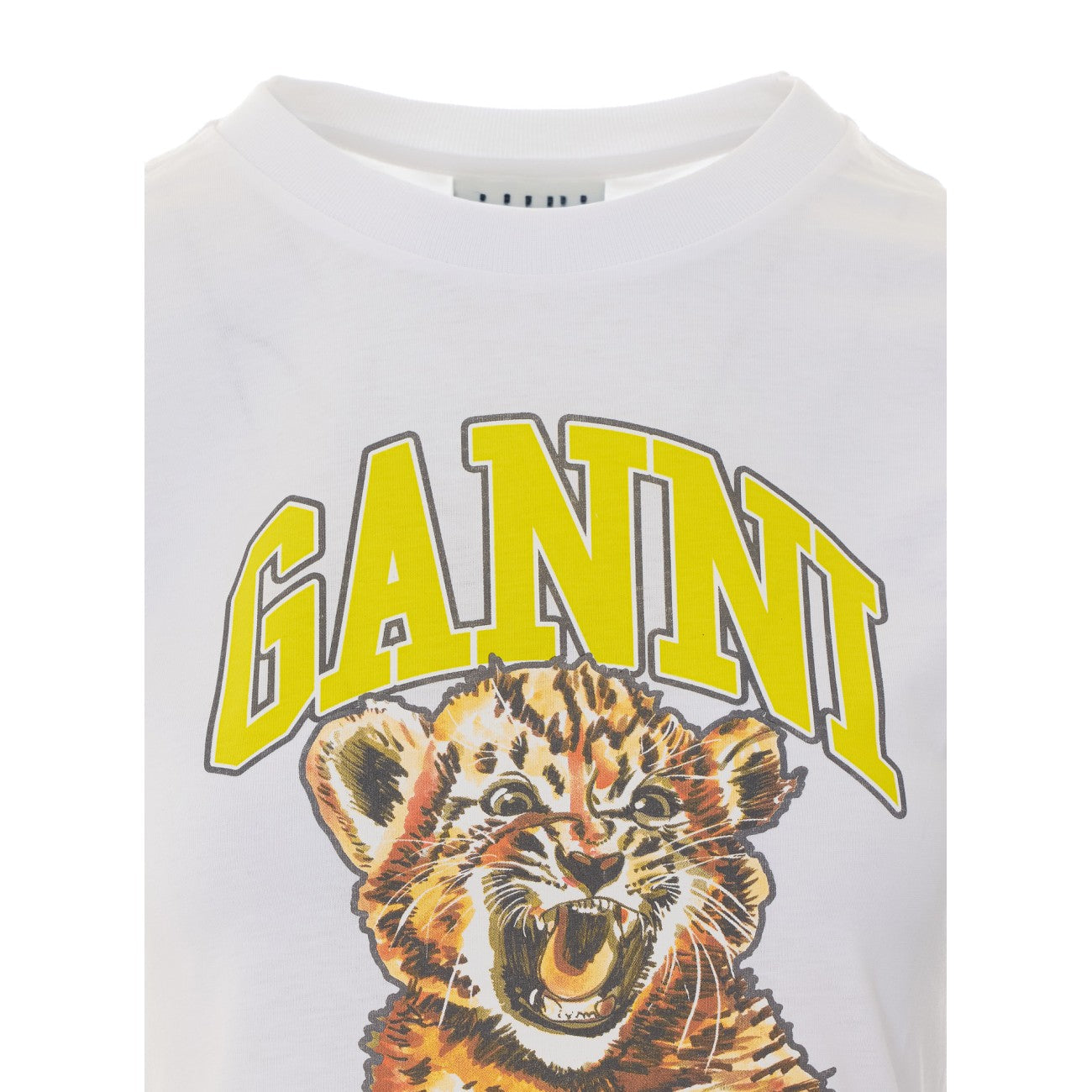 Ganni Women T-Shirt With Tiger