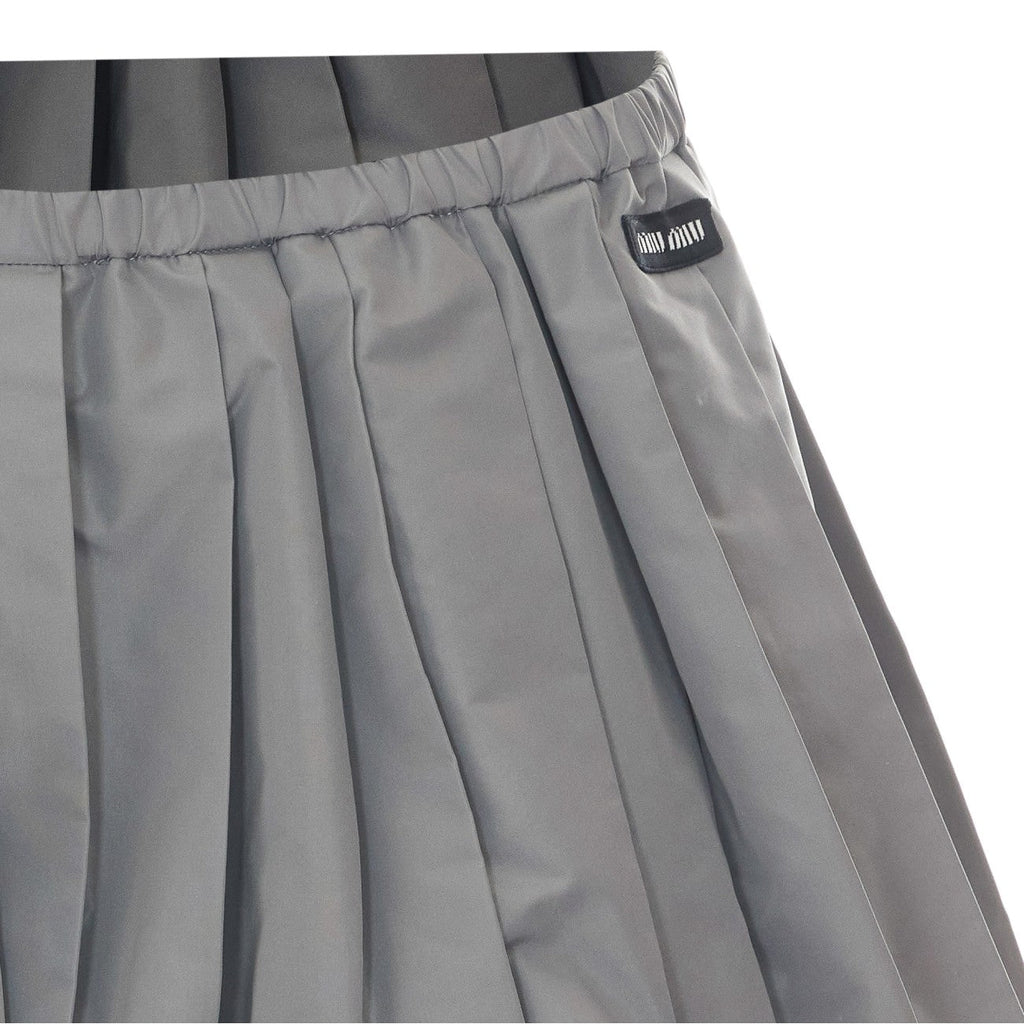 Miu Miu Women Technical Fabric Mini Skirt