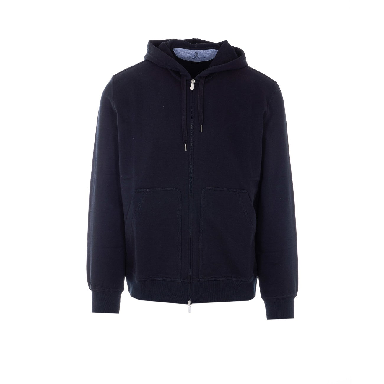 Brunello Cucinelli Men Techno Cotton Sweatshirt Topwear With Zip And Hood