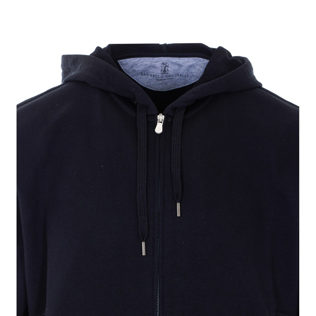 Brunello Cucinelli Men Techno Cotton Sweatshirt Topwear With Zip And Hood
