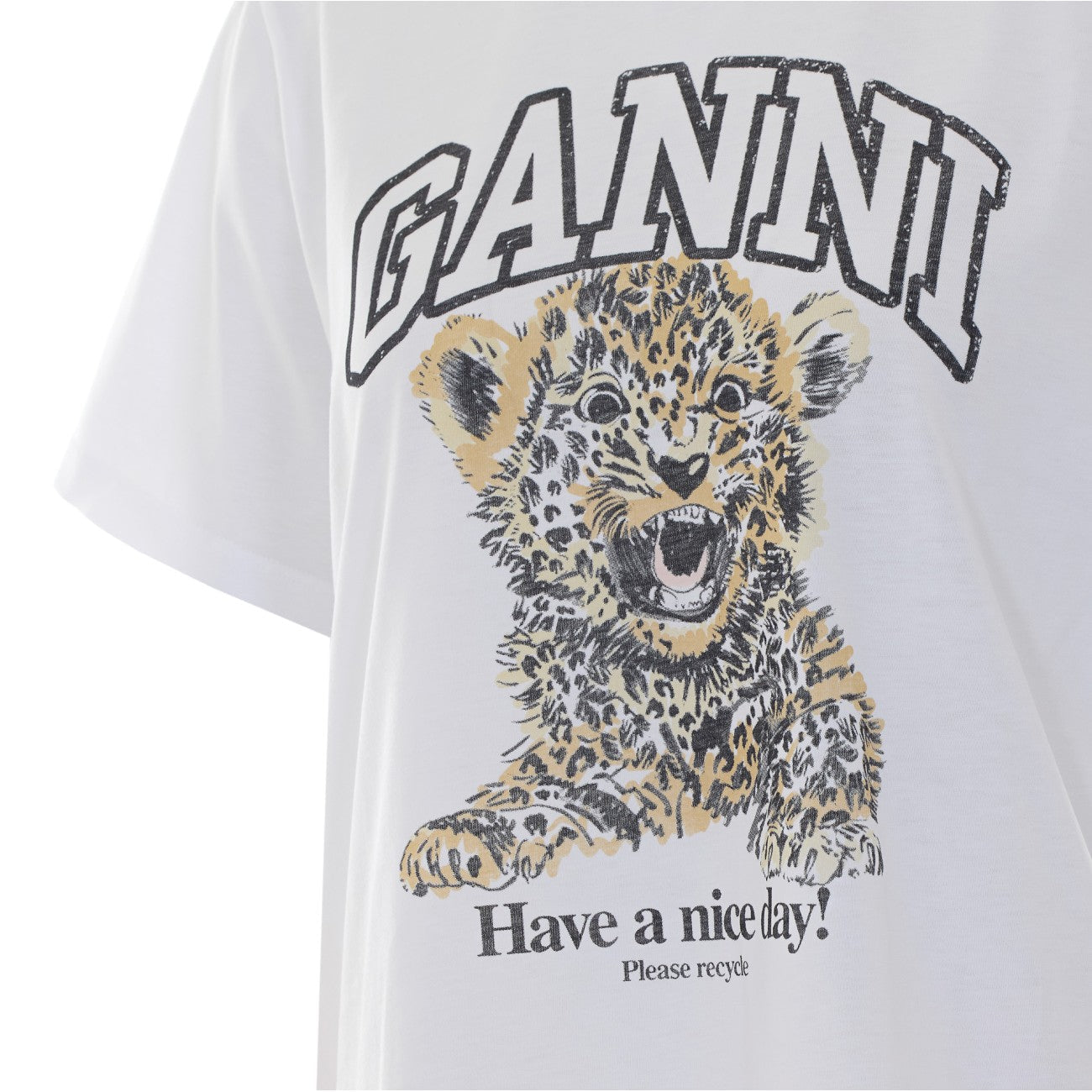 Ganni Women Tiger T-Shirt
