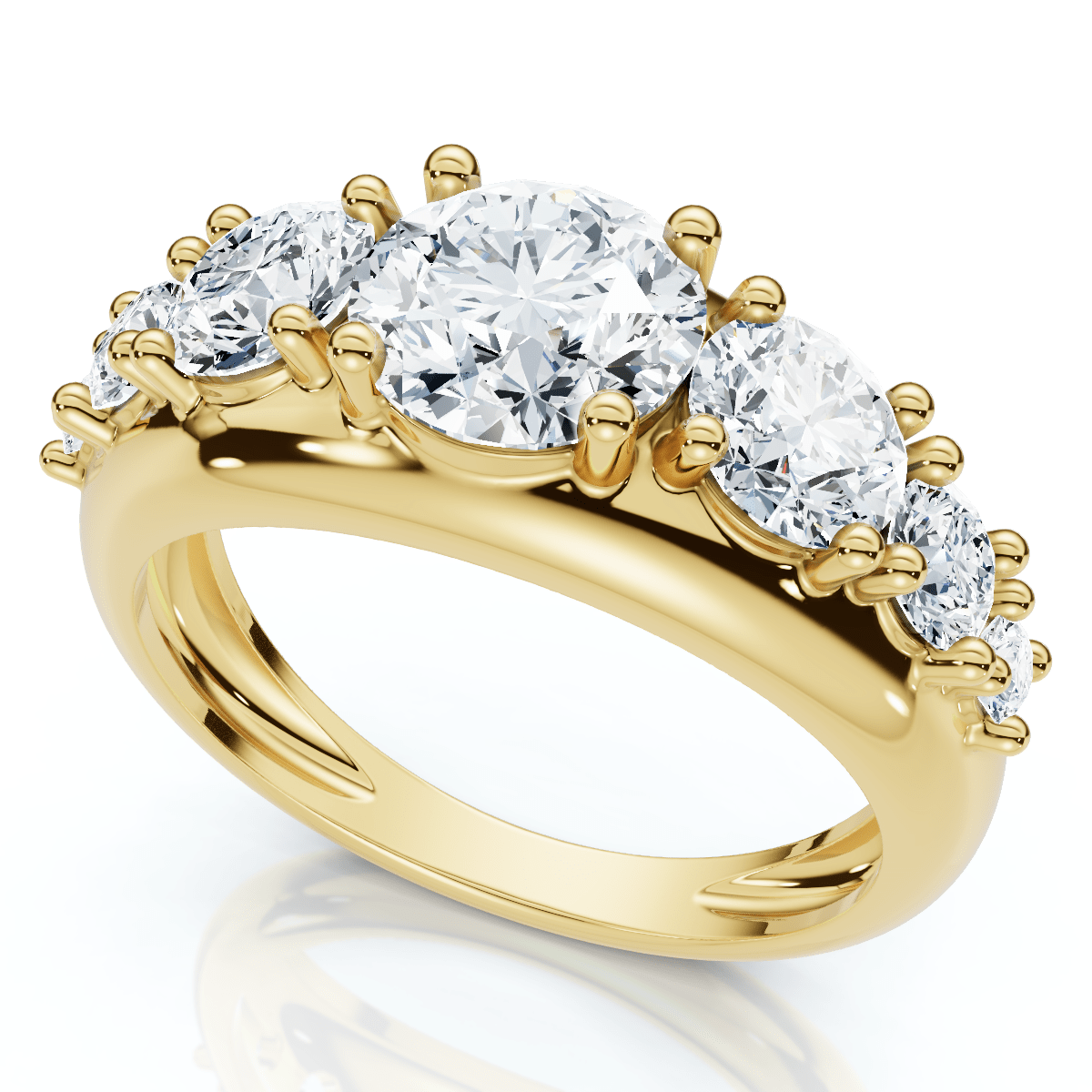 2Ct TW Diamond Anniversary Stackable Wedding Ring 14k Gold Lab Grown