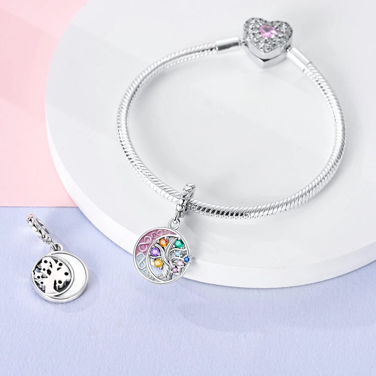Tree of Life with Moon Dangle Charm
