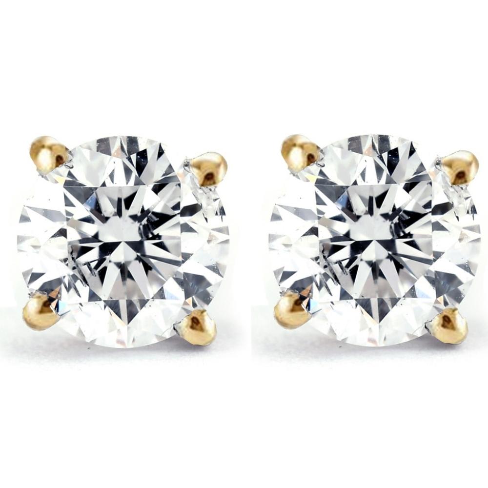 1/2ct Diamond Studs 14K Yellow Gold