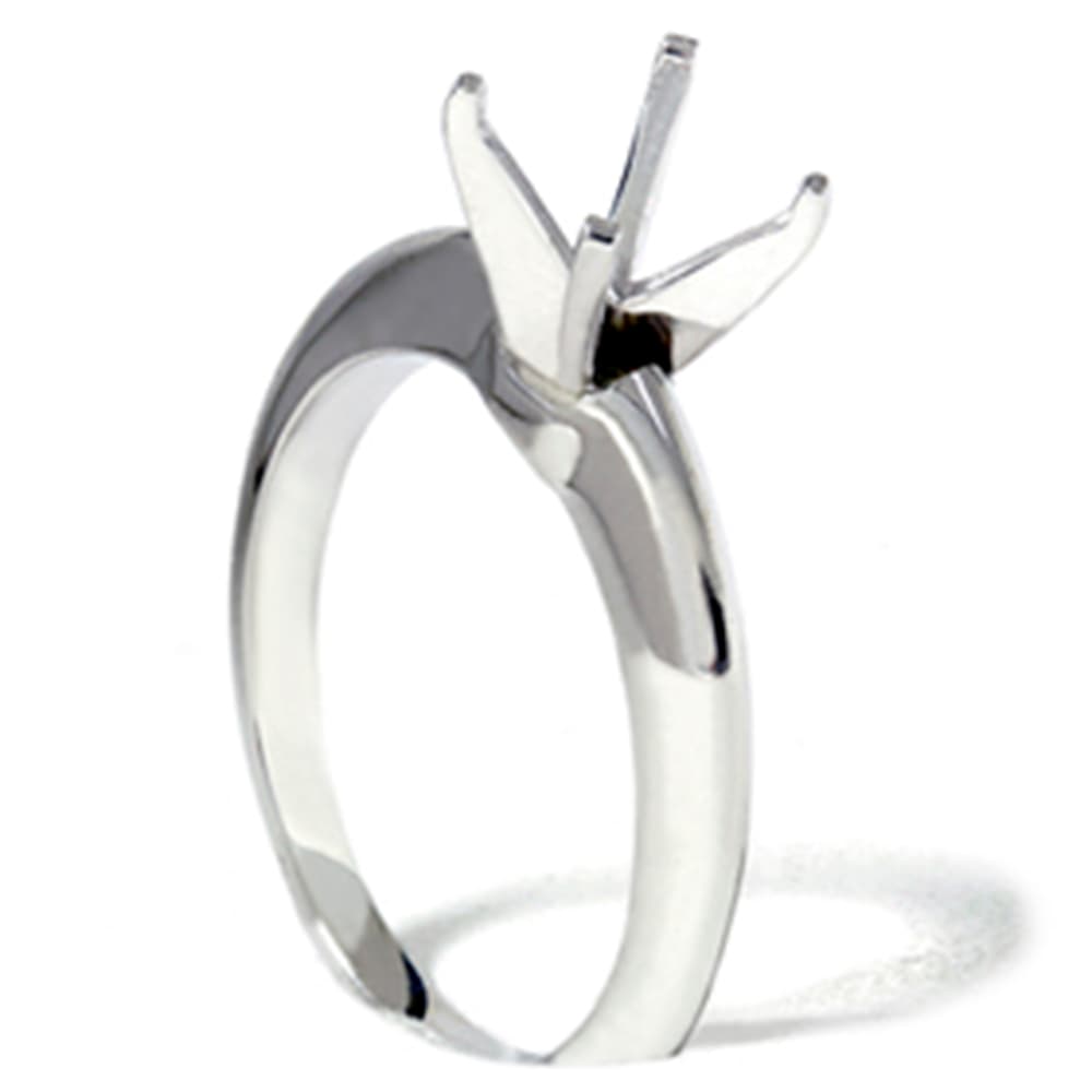 Knife Edge Solitaire Engagement Ring Setting Mount 14K Size Selectable