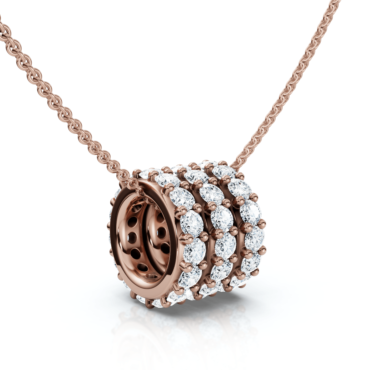 1/2Ct Bernarda Diamond Pendant 14k Gold Women's Necklace Lab Grown EF/VS