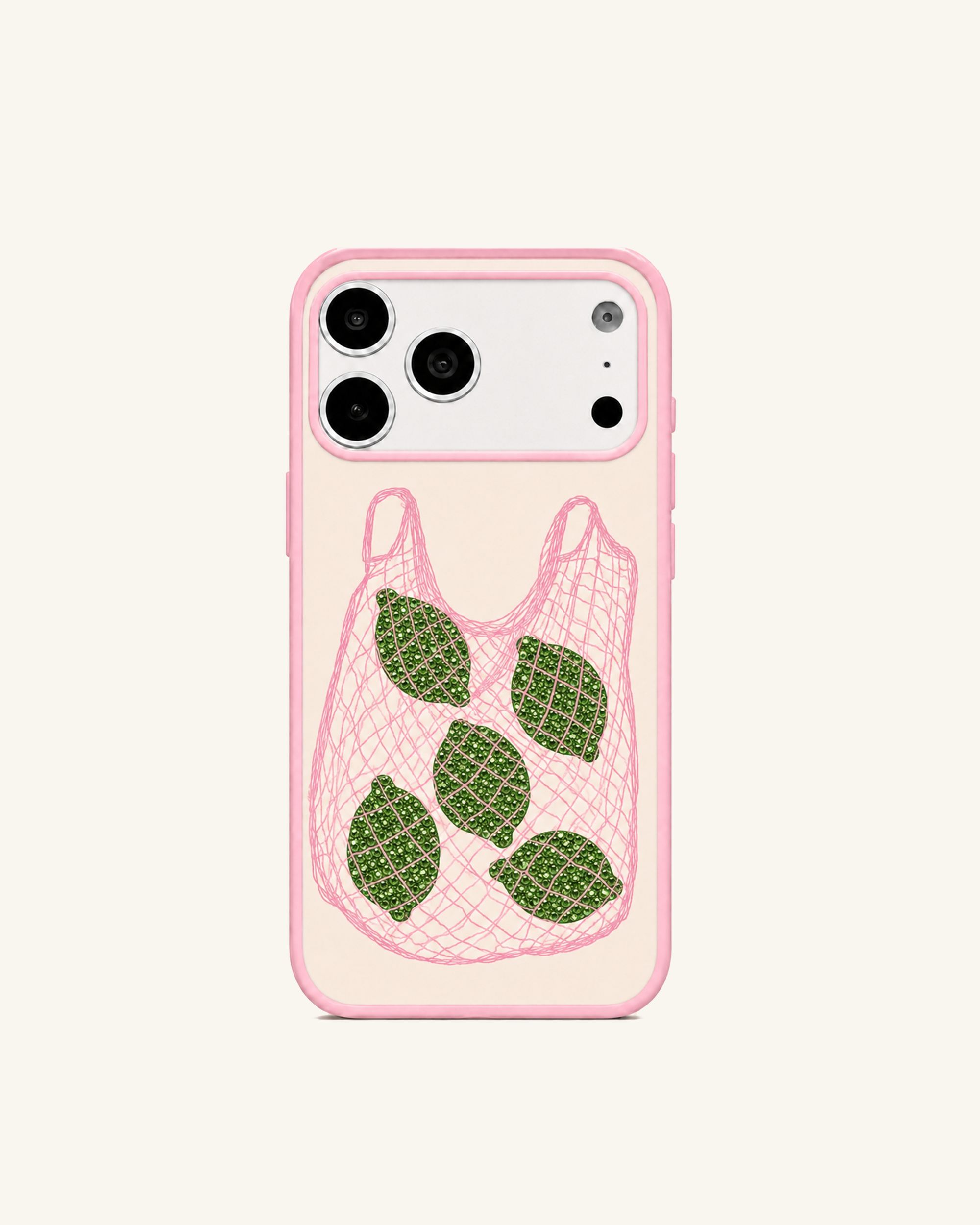 Lemon Net Bag Phone Case – Pink