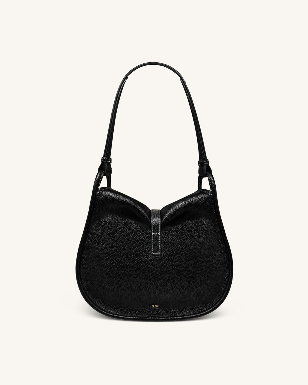 Arla Small Hobo Bag - Black Pebbled