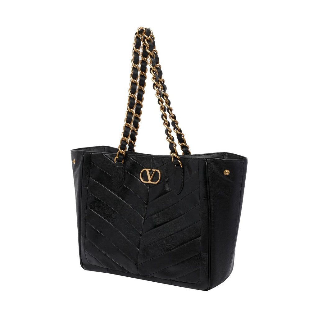 Valentino Garavani Women Valentino Garavani Laseine Chevron Motif Shopping Bag