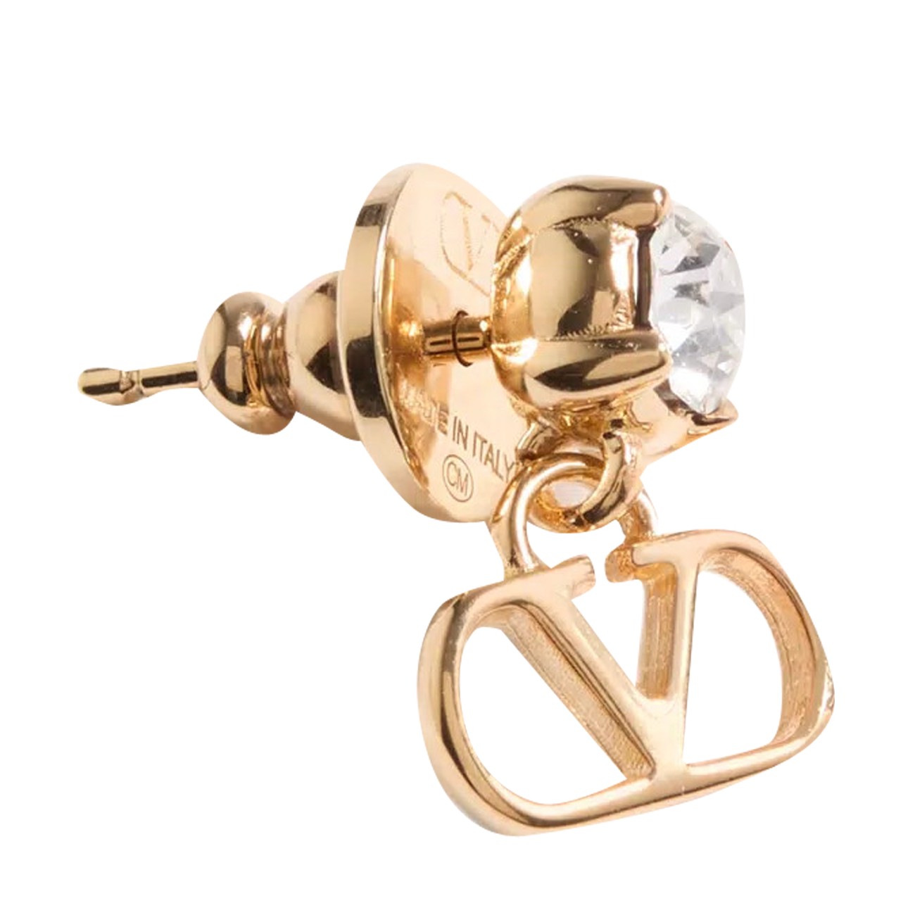 Valentino Garavani Women Vlogo Signature Metal And Swarovski Crystals Earrings